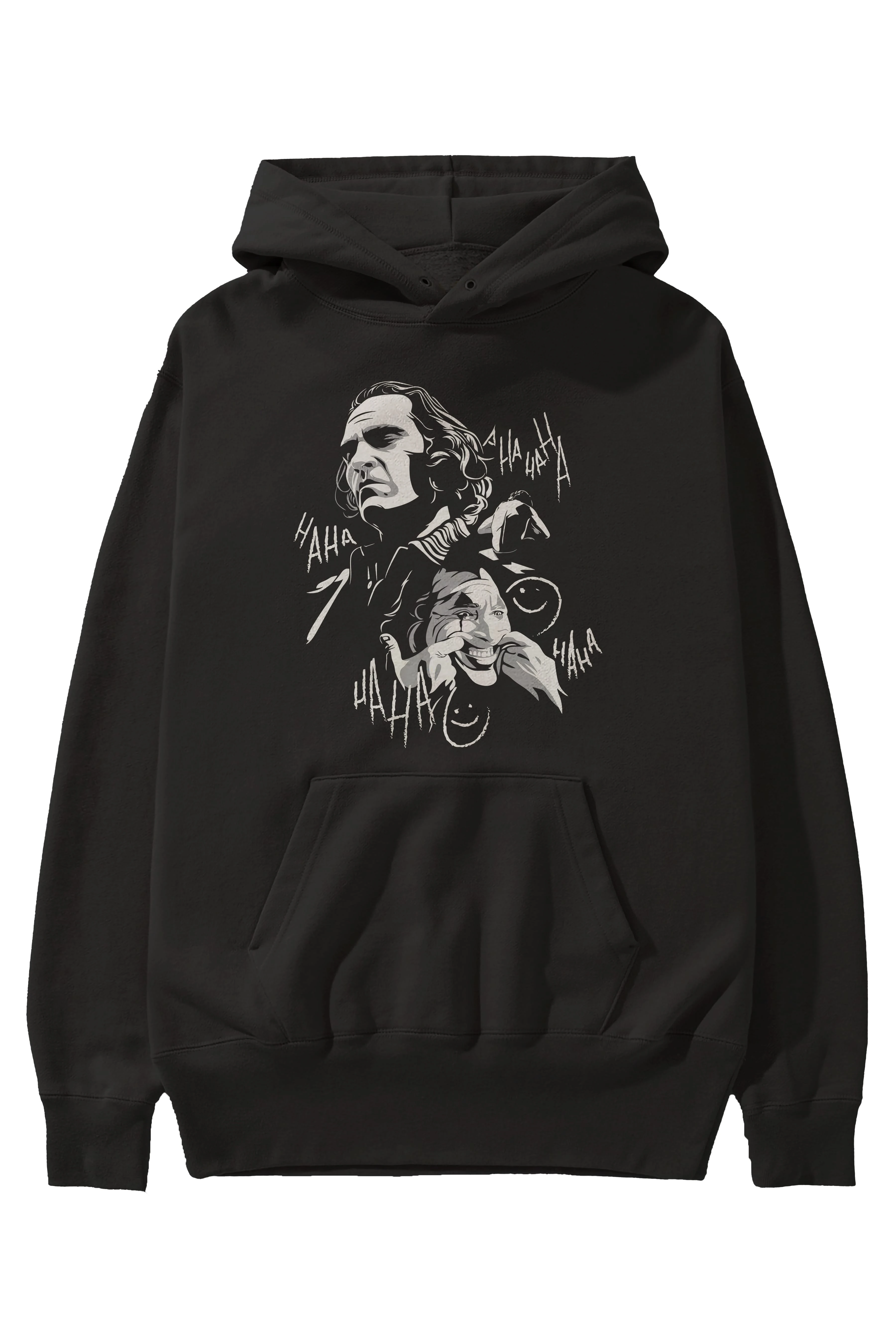 Joker 2 Ön Baskılı Hoodie Oversize Kapüşonlu Sweatshirt Erkek Kadın Unisex