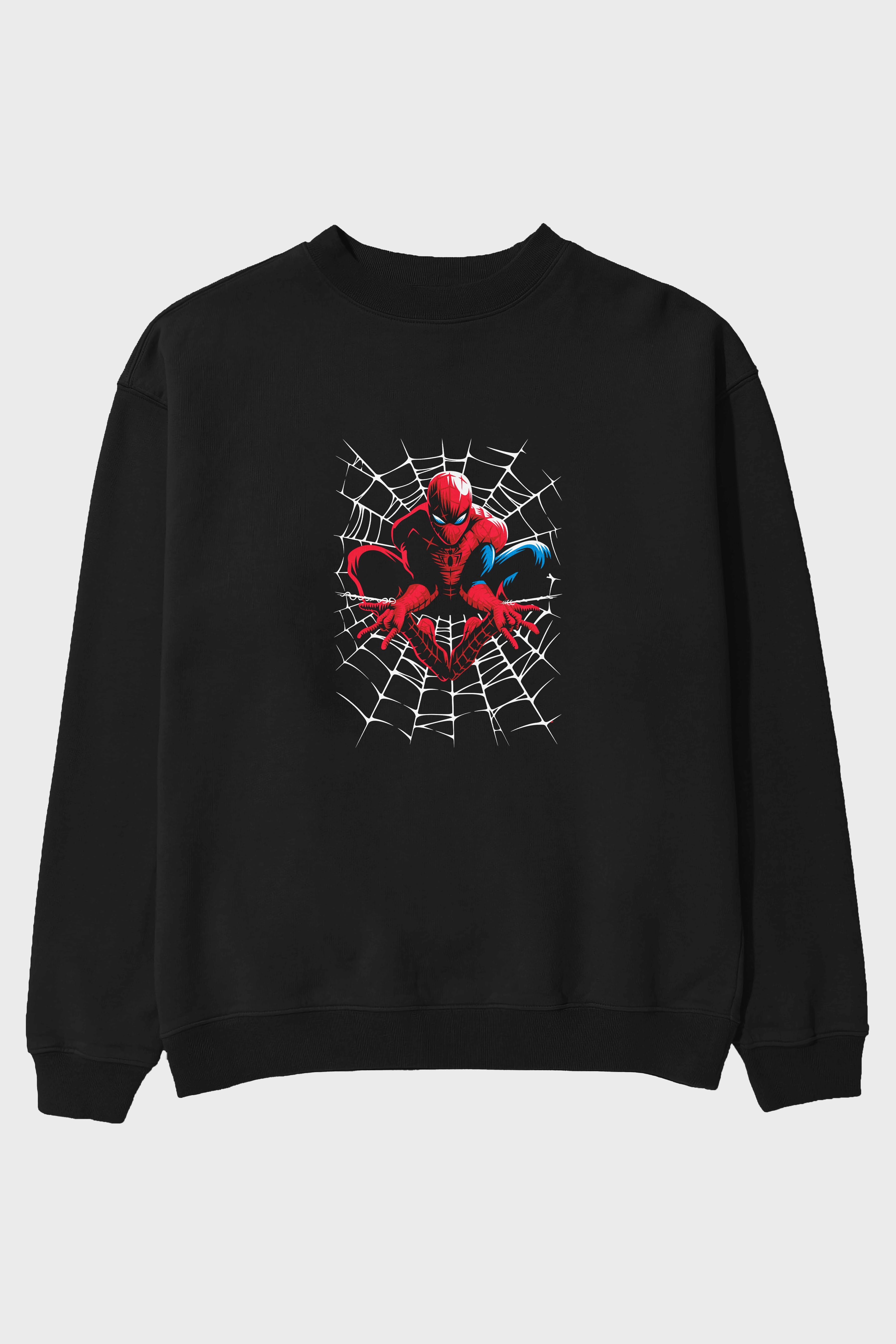 Spiderman (27) Ön Baskılı Oversize Sweatshirt Erkek Kadın Unisex