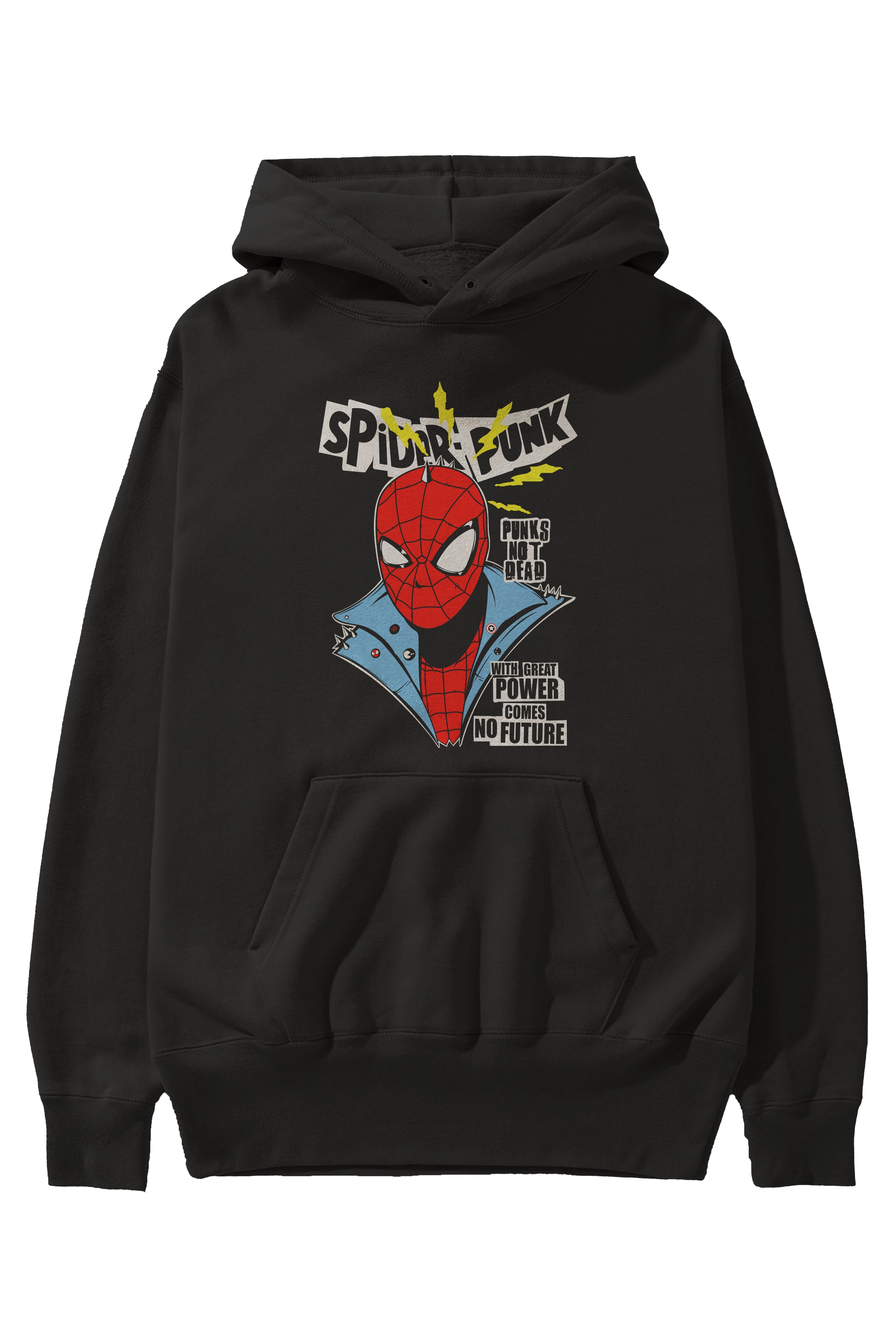 Spiderman (18) Ön Baskılı Hoodie Oversize Kapüşonlu Sweatshirt Erkek Kadın Unisex