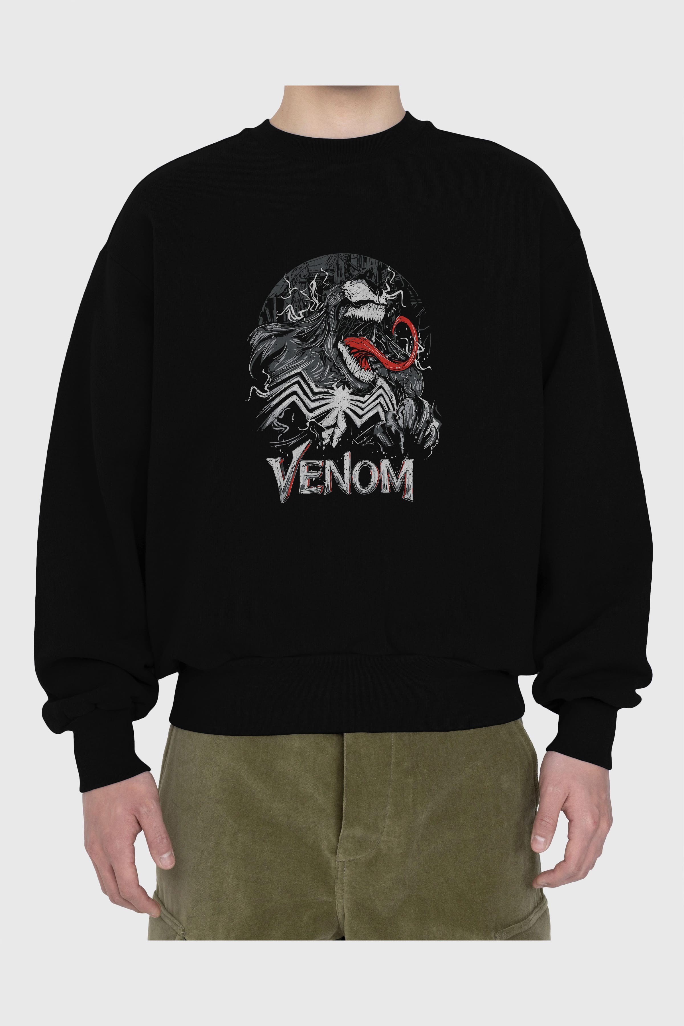 Venom (13) Ön Baskılı Oversize Sweatshirt Erkek Kadın Unisex