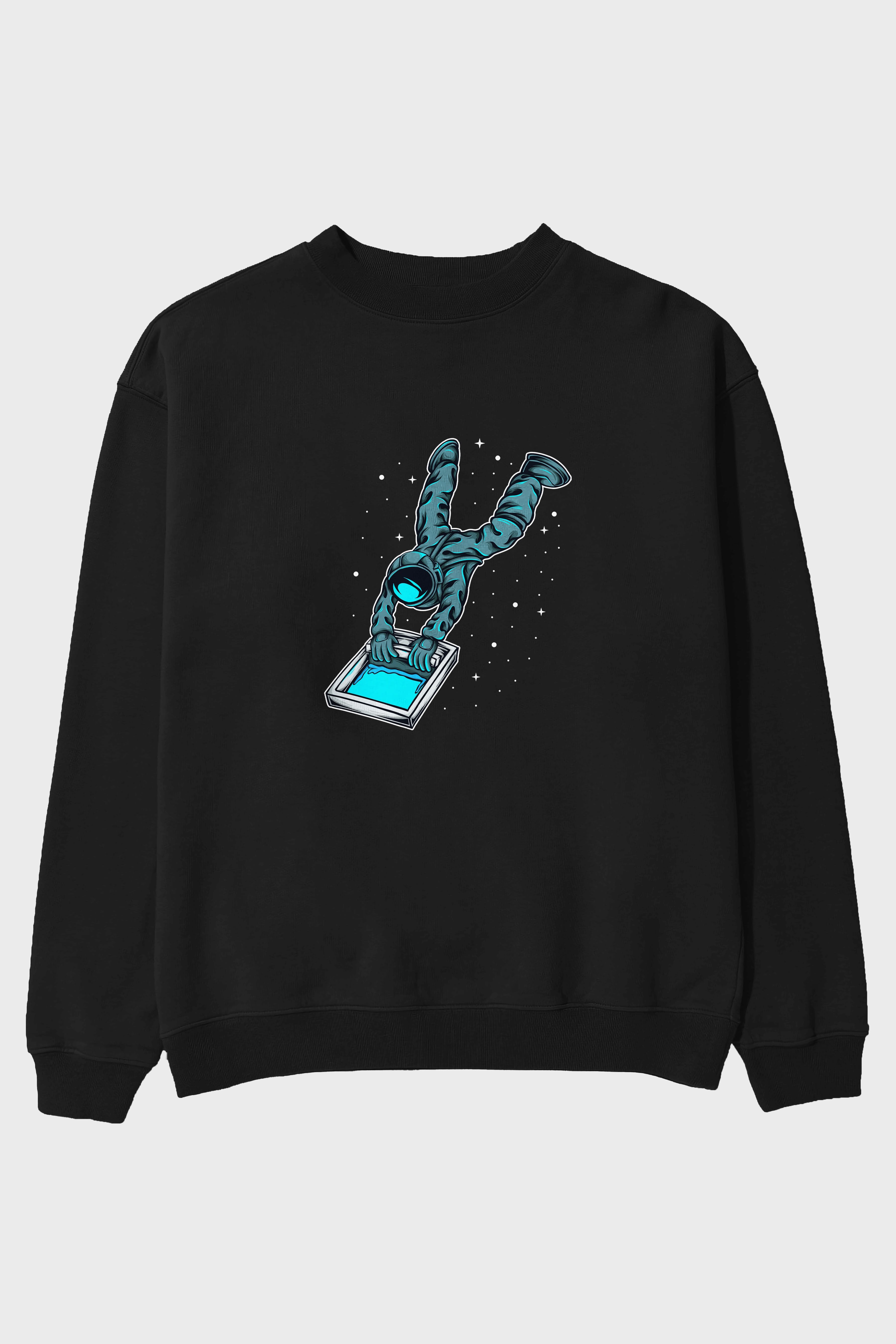 Astroscreen Ön Baskılı Oversize Sweatshirt Erkek Kadın Unisex