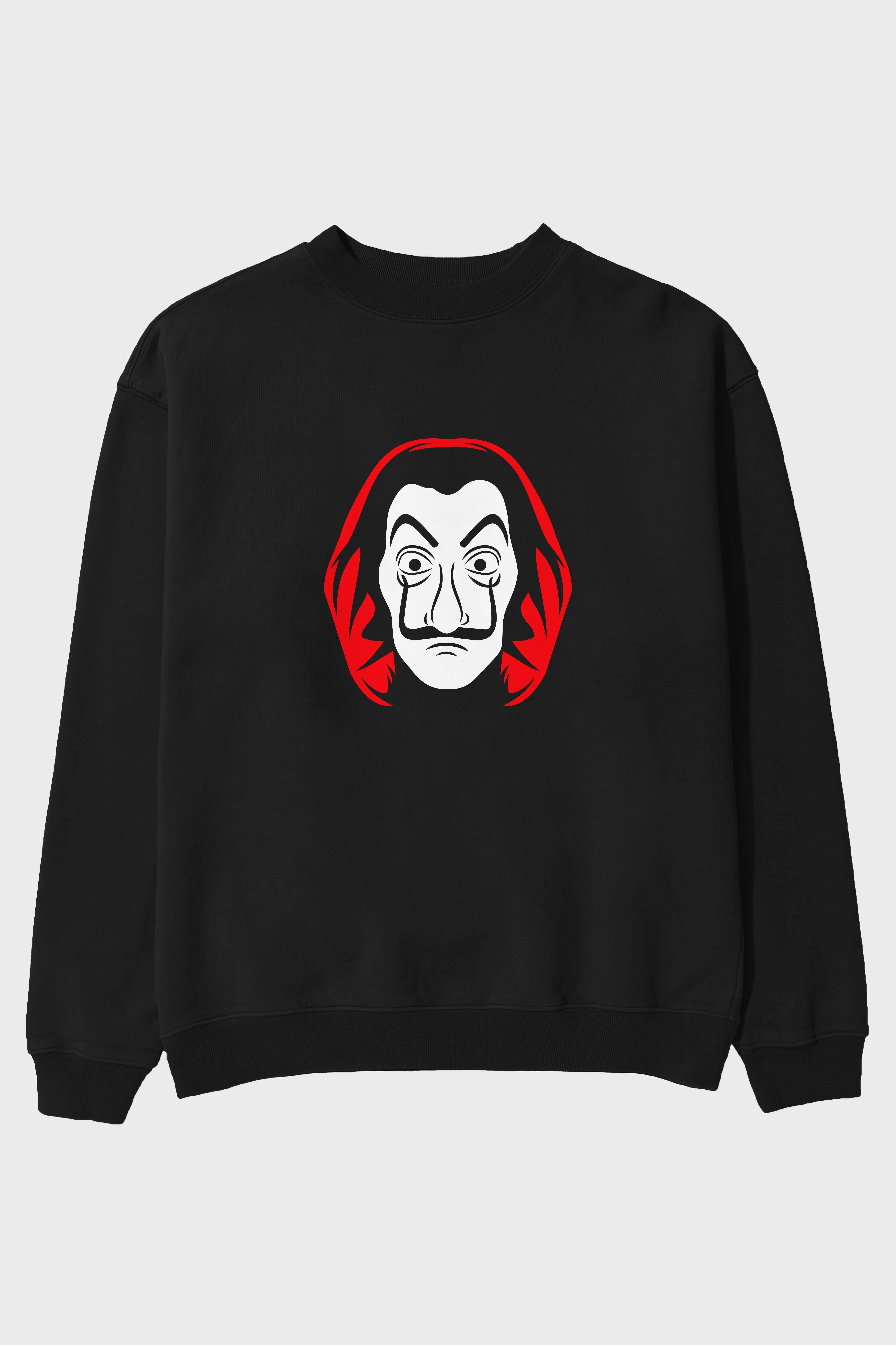 La Casa De Papel (8) Ön Baskılı Oversize Sweatshirt Erkek Kadın Unisex