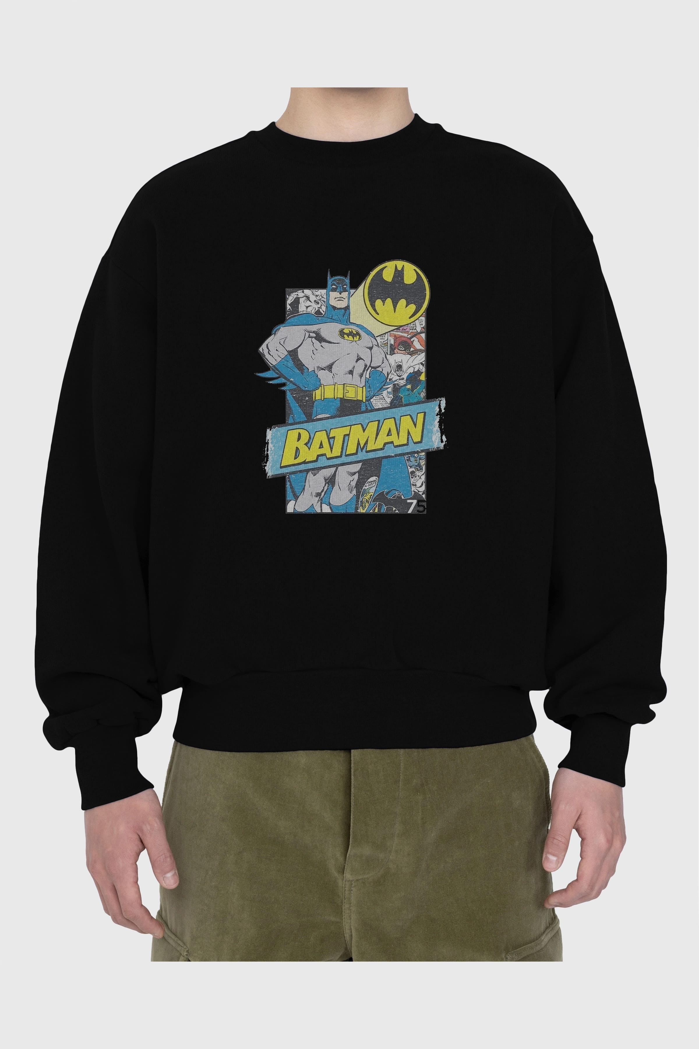 Batman (26) Ön Baskılı Oversize Sweatshirt Erkek Kadın Unisex