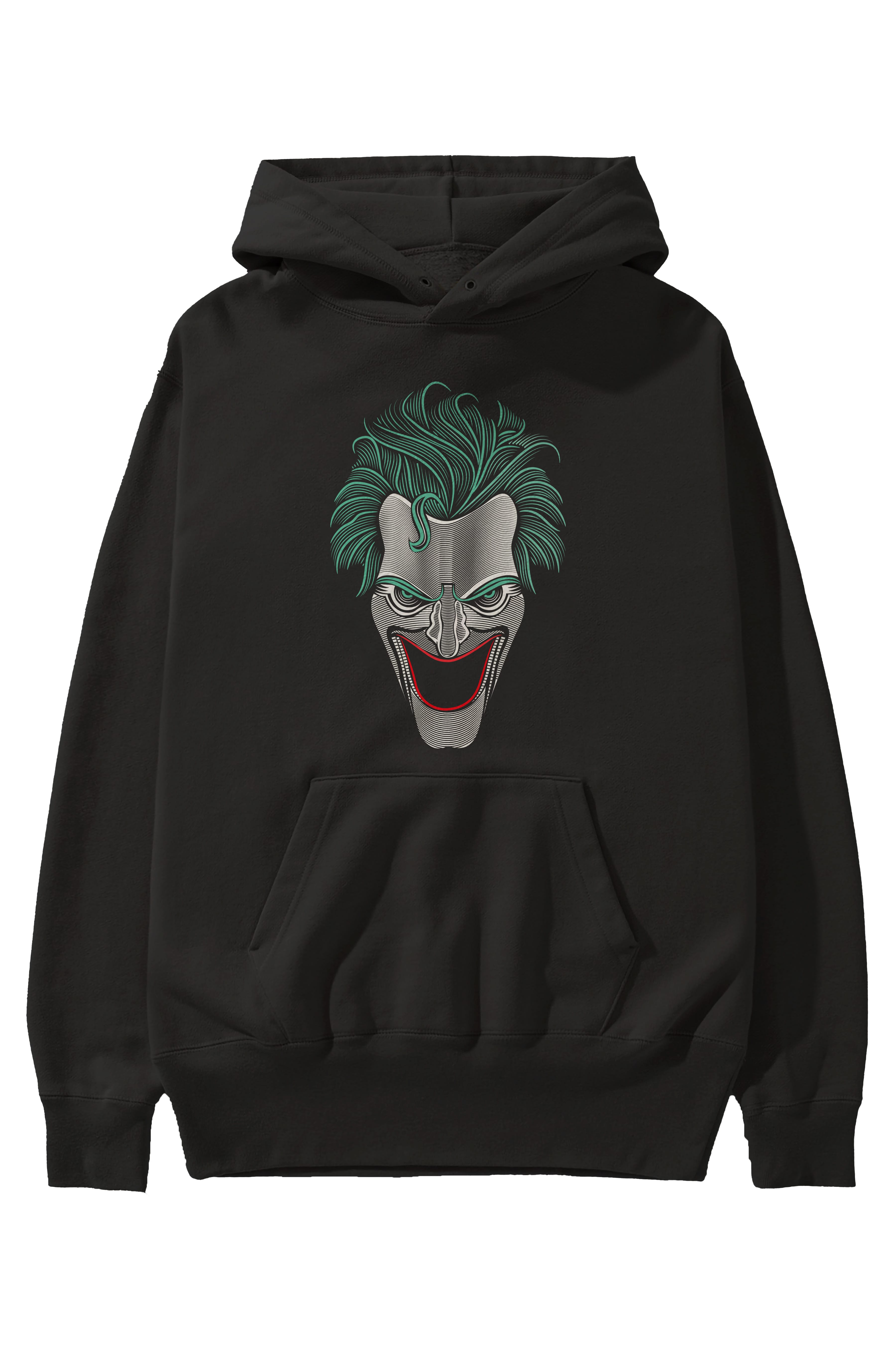 Joker (1) Ön Baskılı Hoodie Oversize Kapüşonlu Sweatshirt Erkek Kadın Unisex