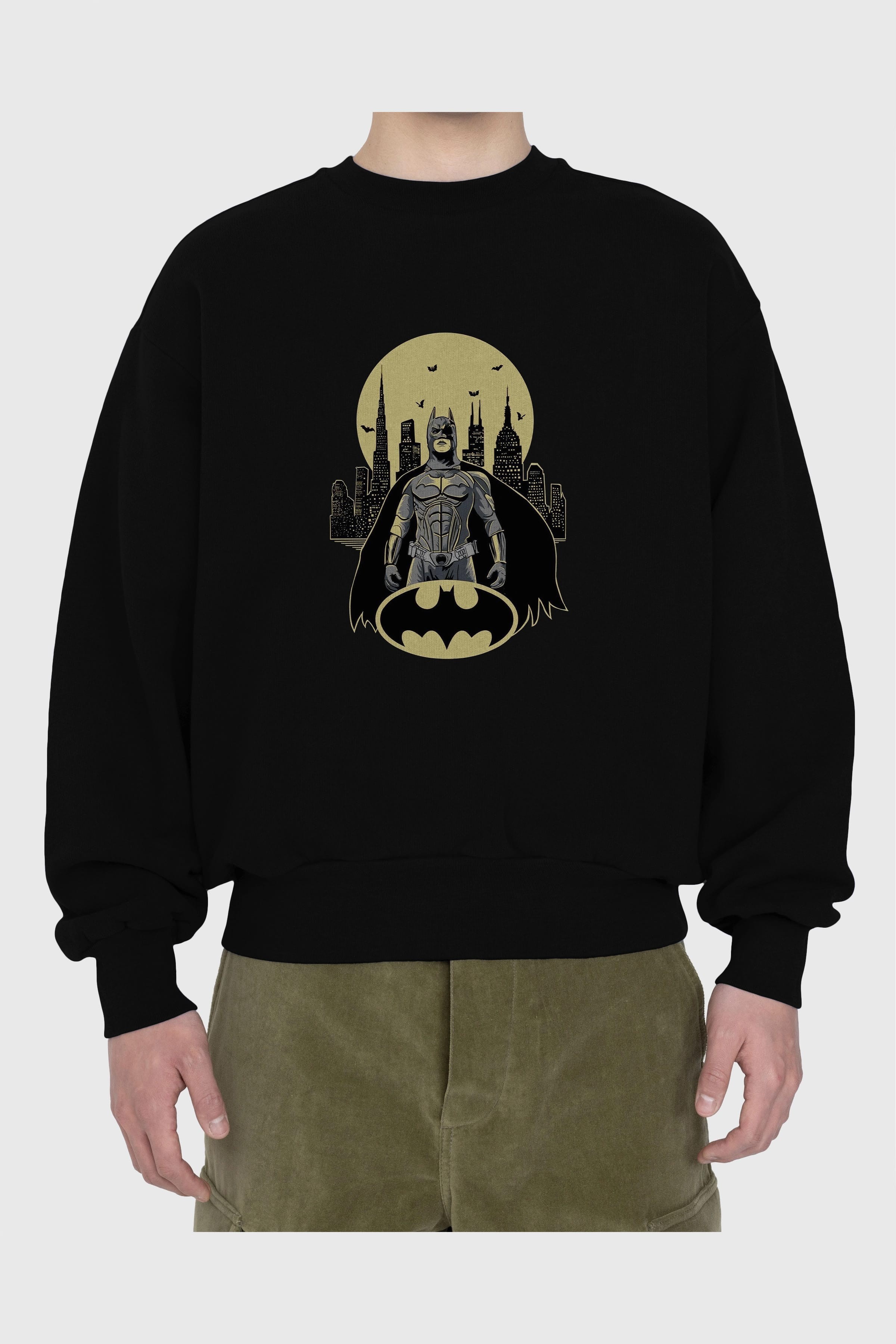 Batman 6 Ön Baskılı Oversize Sweatshirt Erkek Kadın Unisex