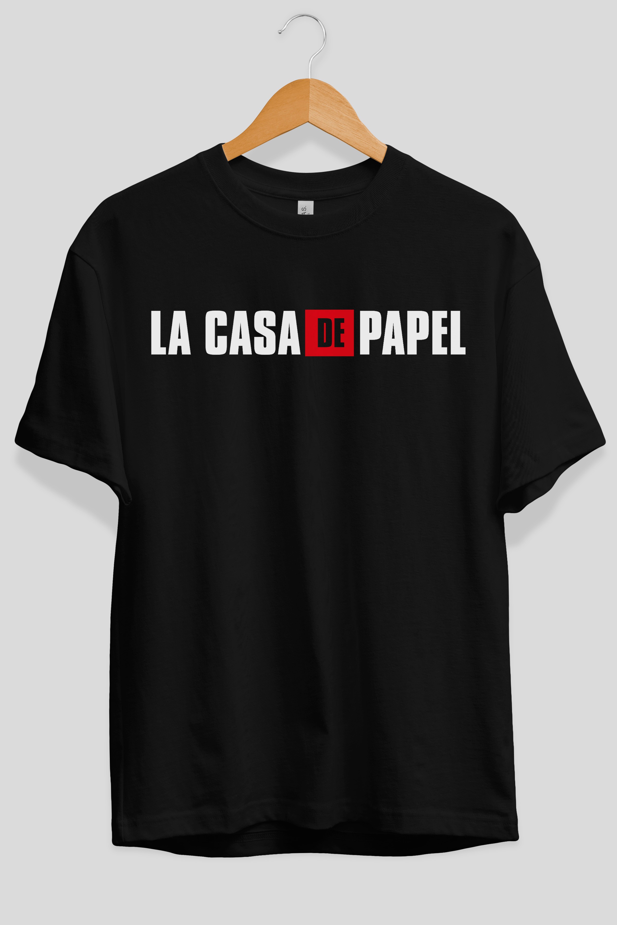 La Casa De Papel Ön Baskılı Oversize t-shirt %100 pamuk Erkek Kadın Unisex