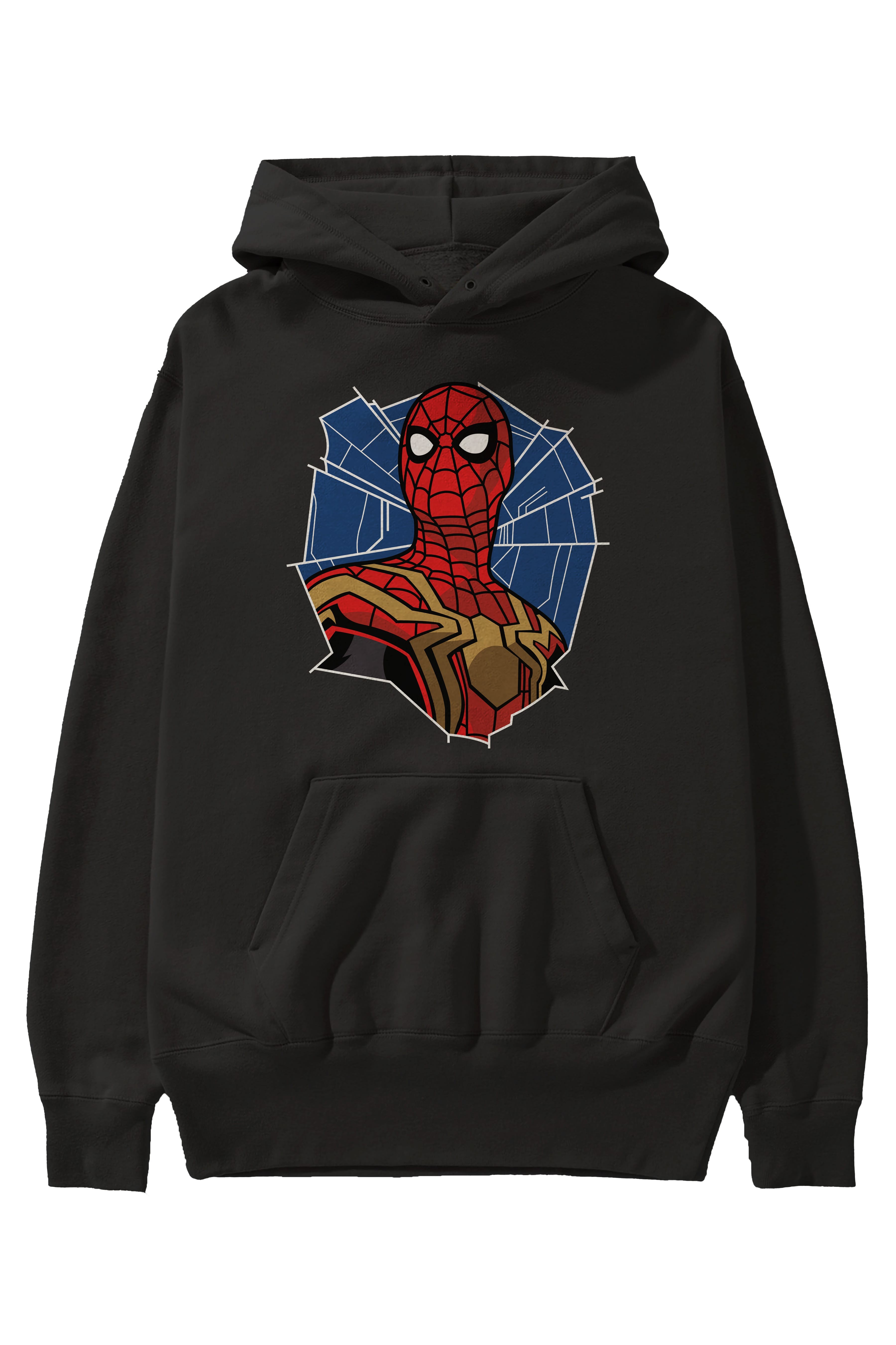 Spiderman (29) Ön Baskılı Hoodie Oversize Kapüşonlu Sweatshirt Erkek Kadın Unisex