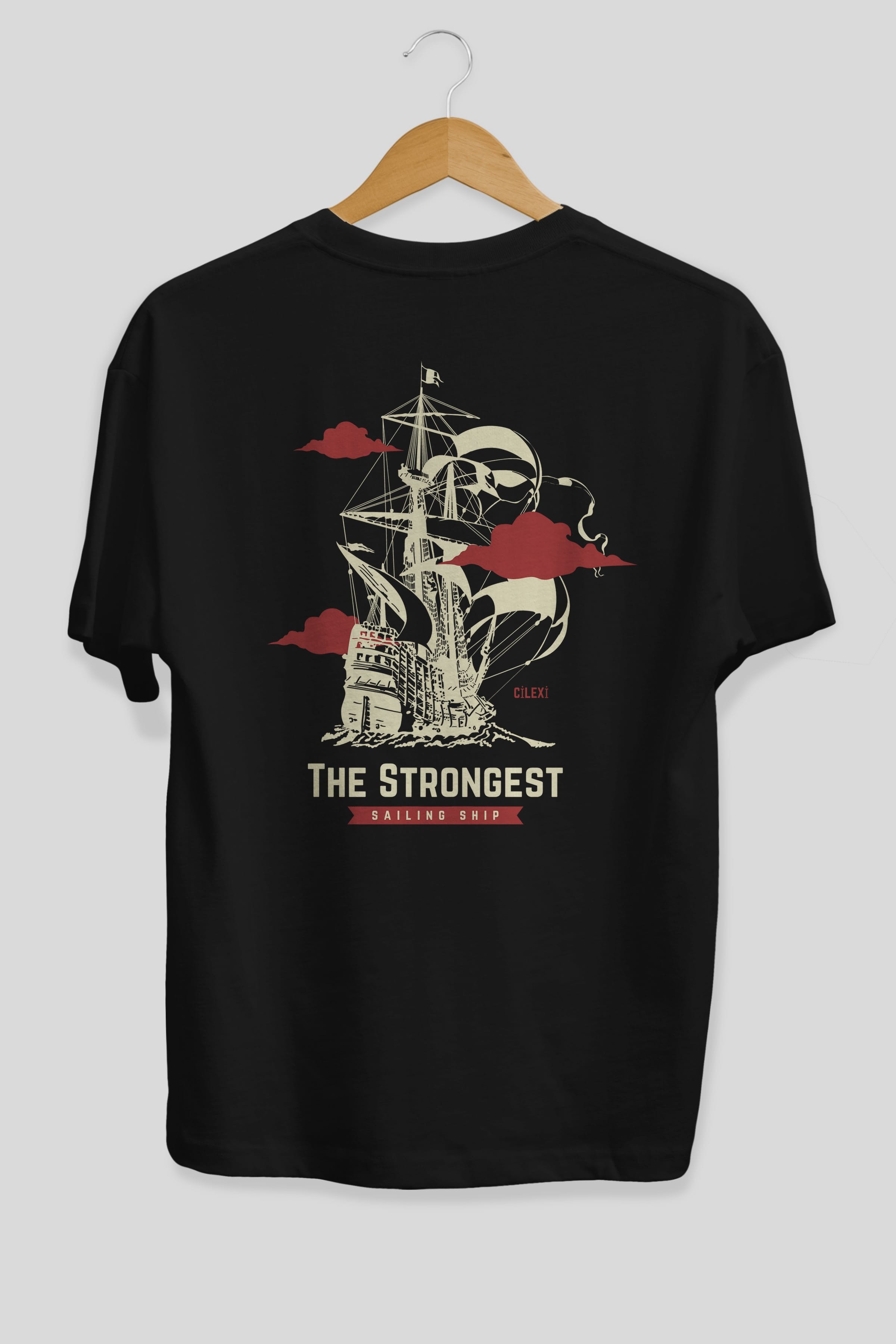 The Strongest Yazılı Arka Baskılı Oversize t-shirt Erkek Kadın Unisex