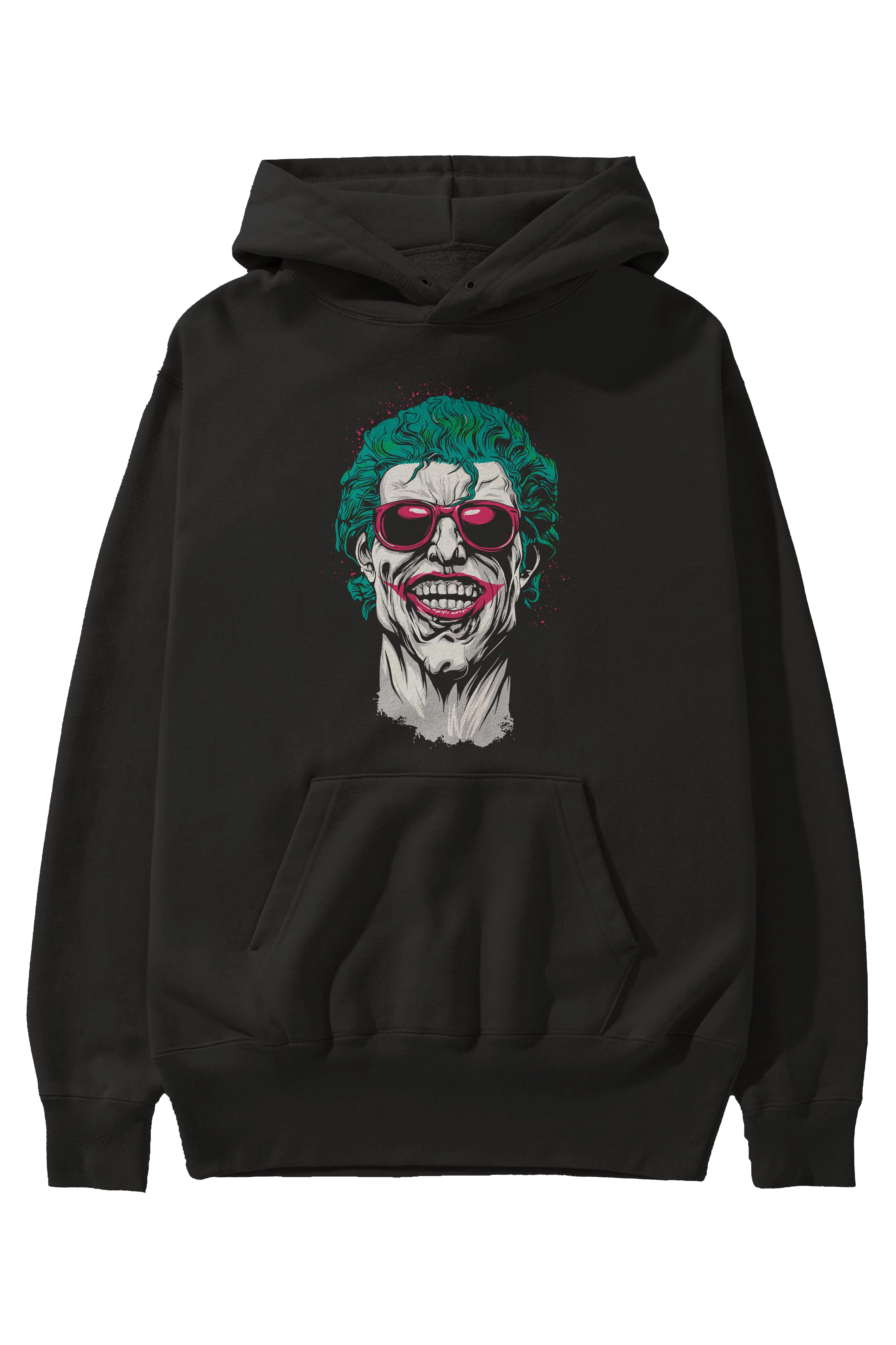 Joker 1 Ön Baskılı Hoodie Oversize Kapüşonlu Sweatshirt Erkek Kadın Unisex