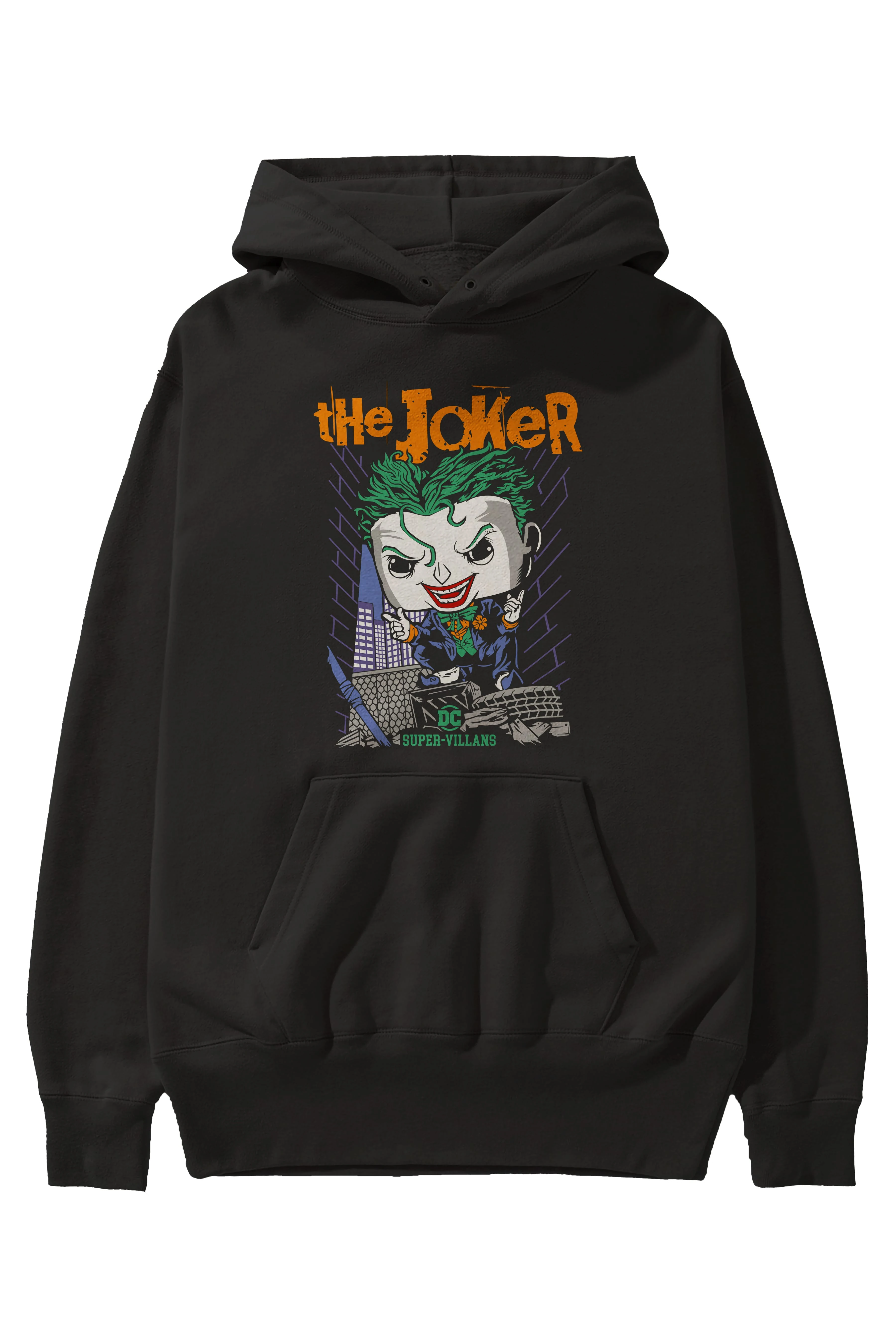Joker (6) Ön Baskılı Hoodie Oversize Kapüşonlu Sweatshirt Erkek Kadın Unisex