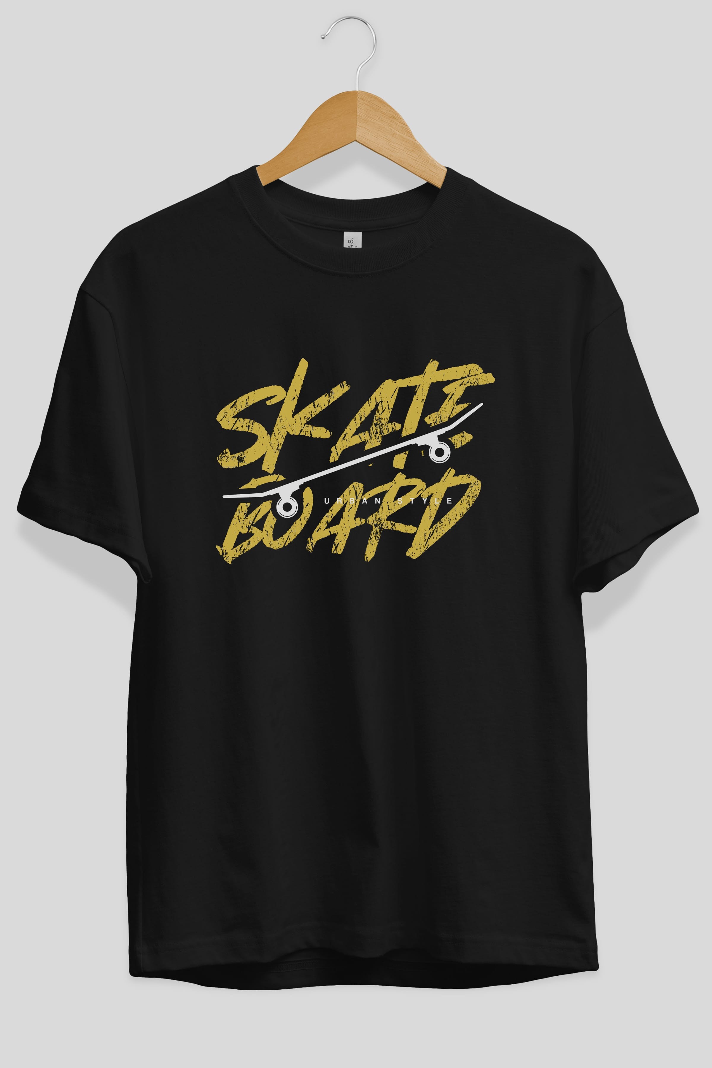 Skate Board Ön Baskılı Oversize t-shirt Erkek Kadın Unisex