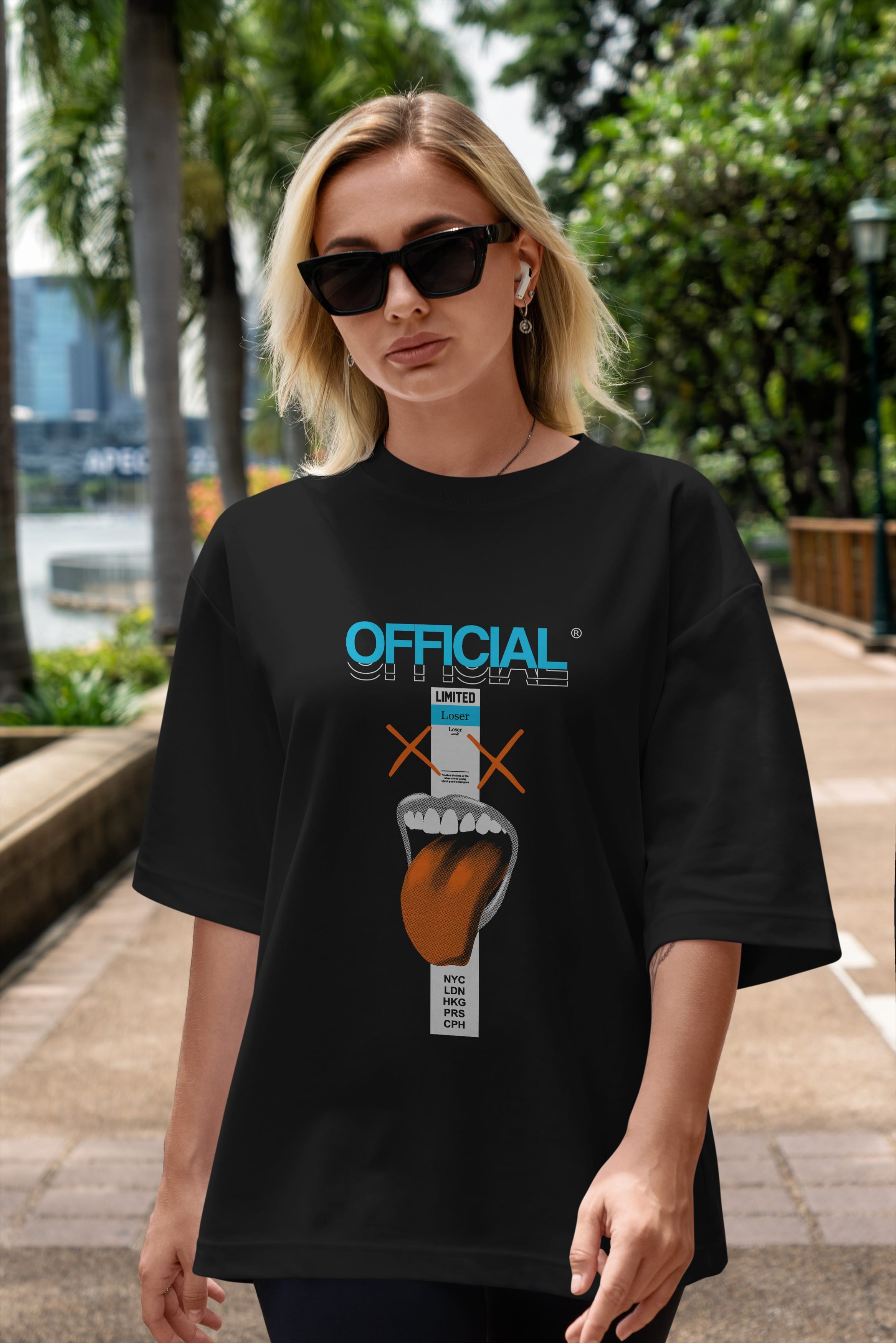 Official Loser Ön Baskılı Oversize t-shirt Erkek Kadın Unisex