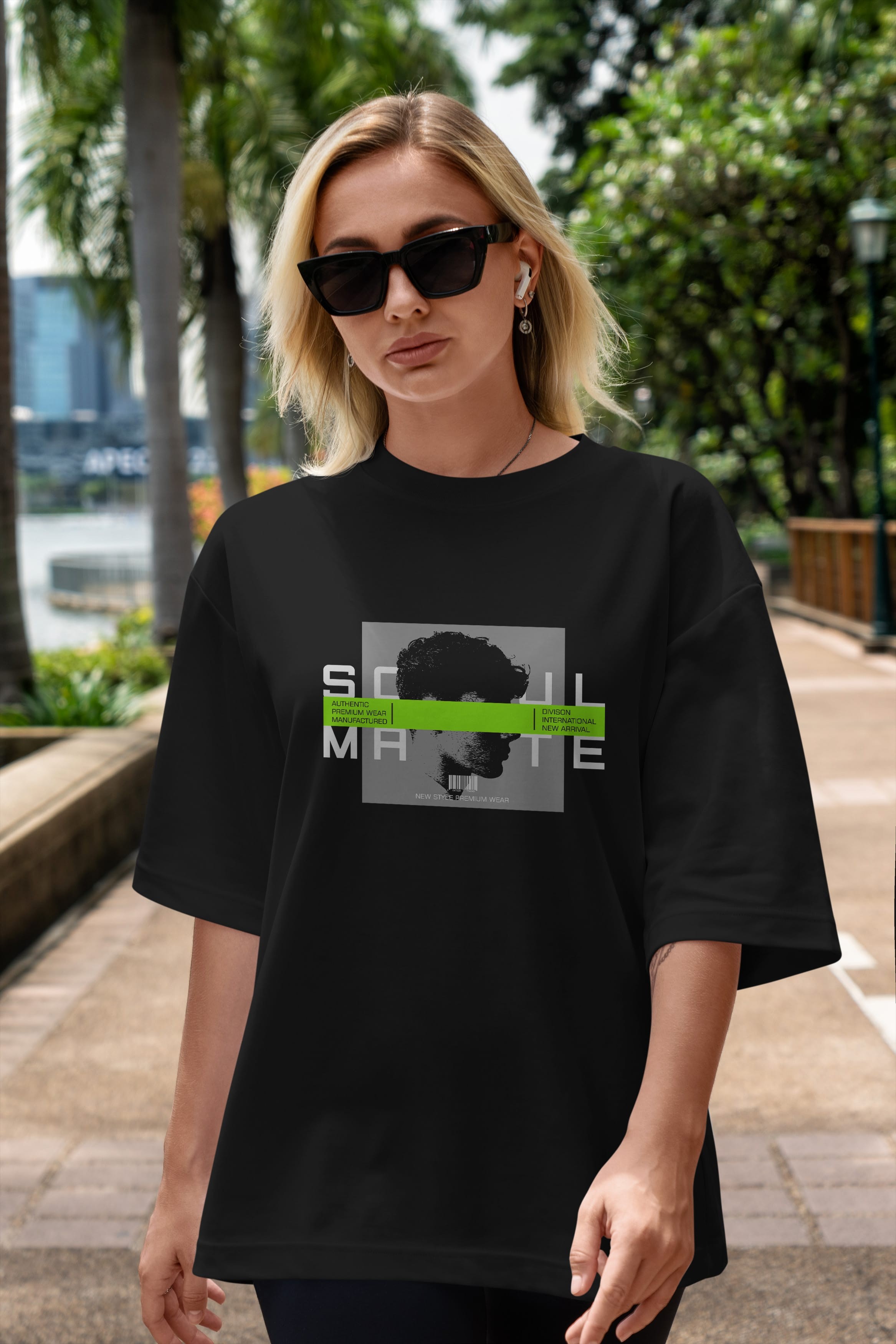 Soul Mate Ön Baskılı Oversize t-shirt Erkek Kadın Unisex