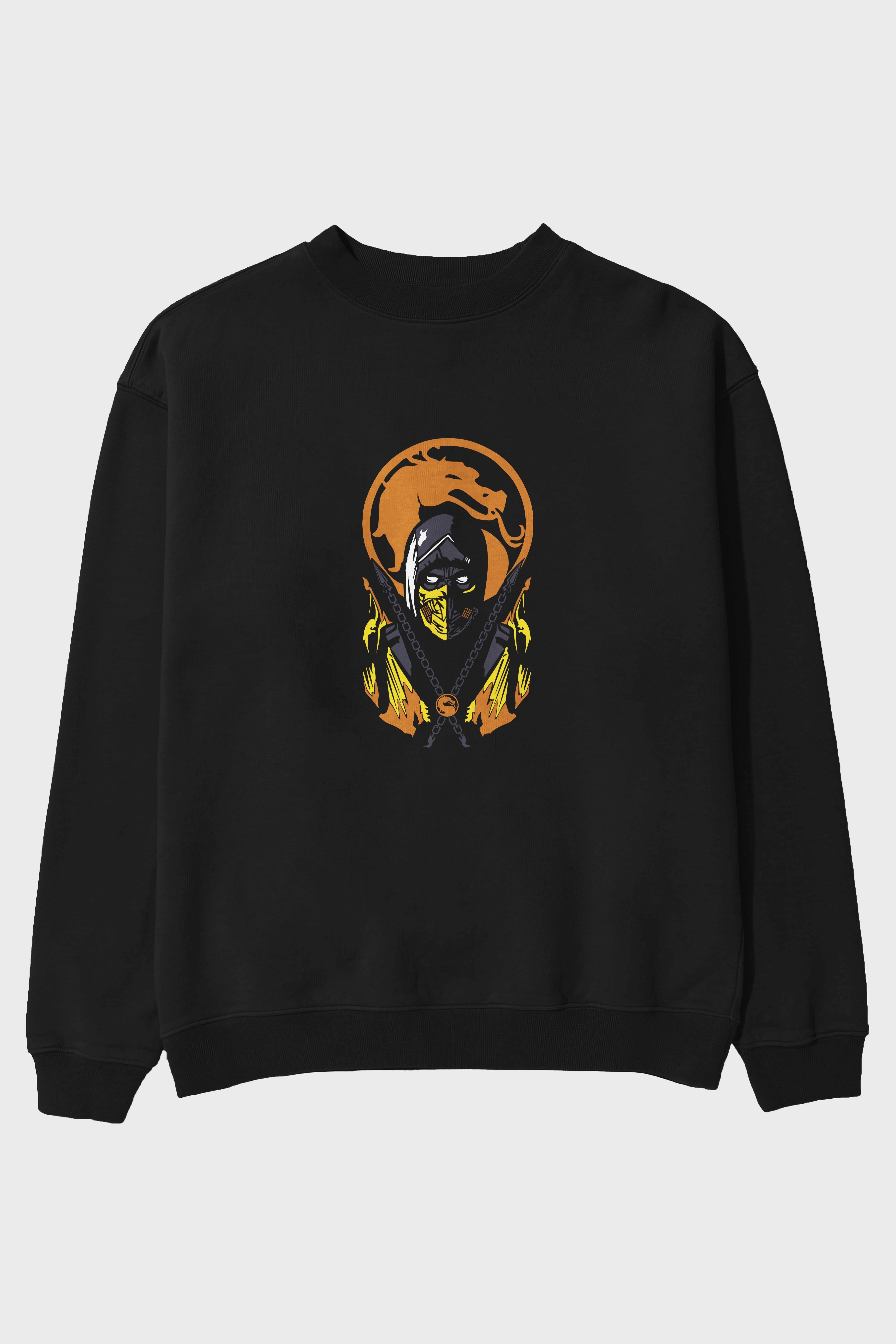 Mortal Kombat Ön Baskılı Oversize Sweatshirt Erkek Kadın Unisex