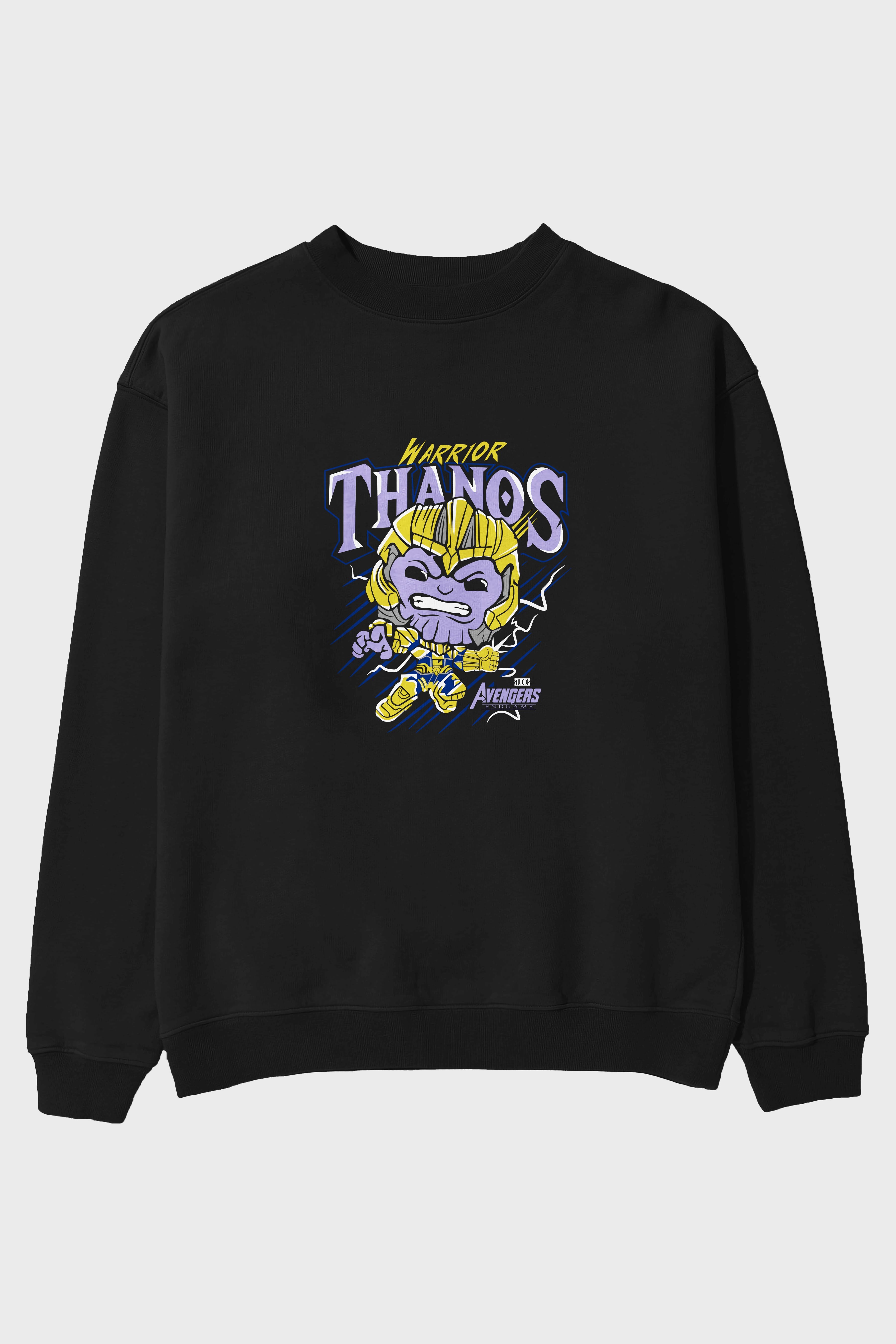 Thanos (2) Ön Baskılı Oversize Sweatshirt Erkek Kadın Unisex