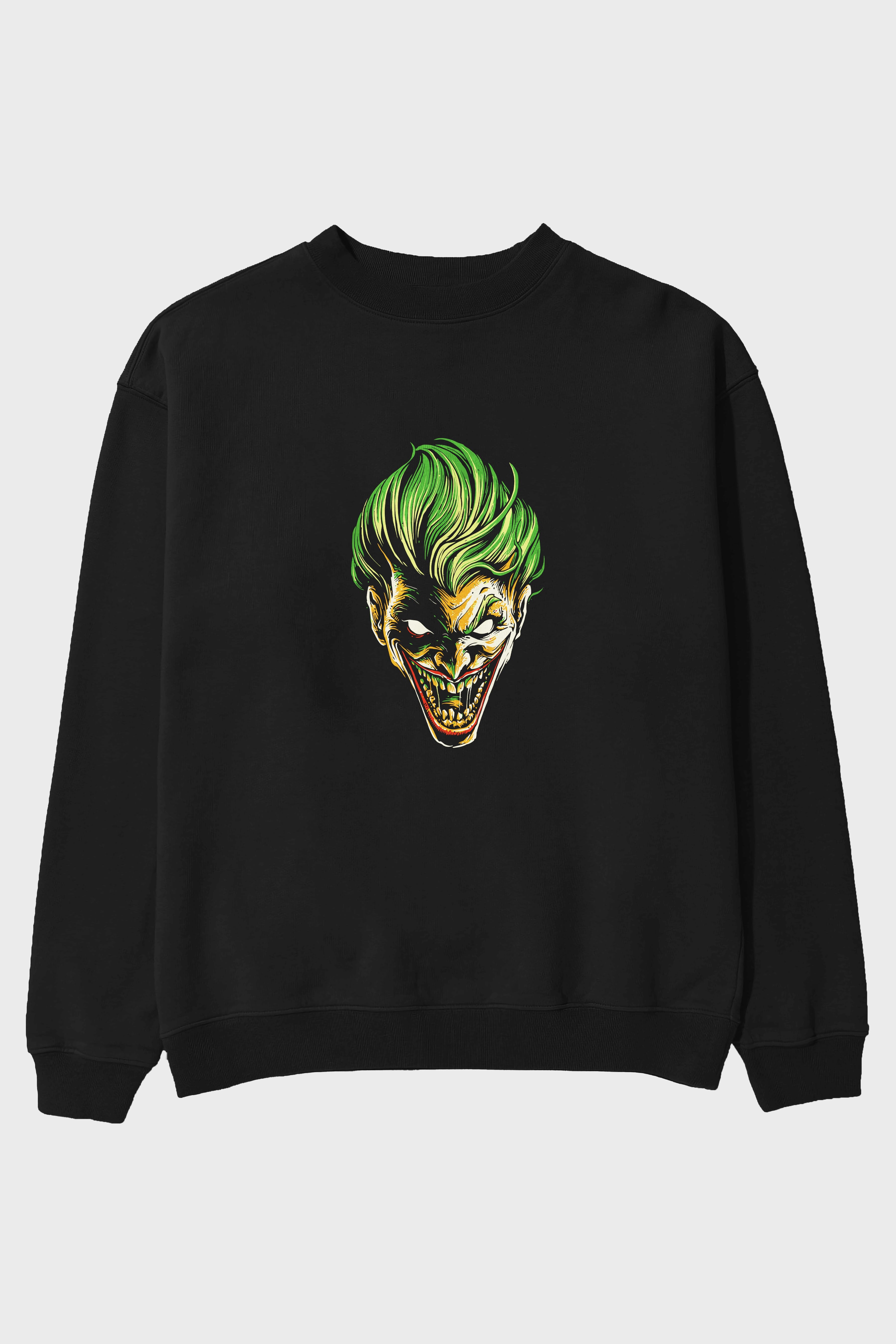 Joker (3) Ön Baskılı Oversize Sweatshirt Erkek Kadın Unisex