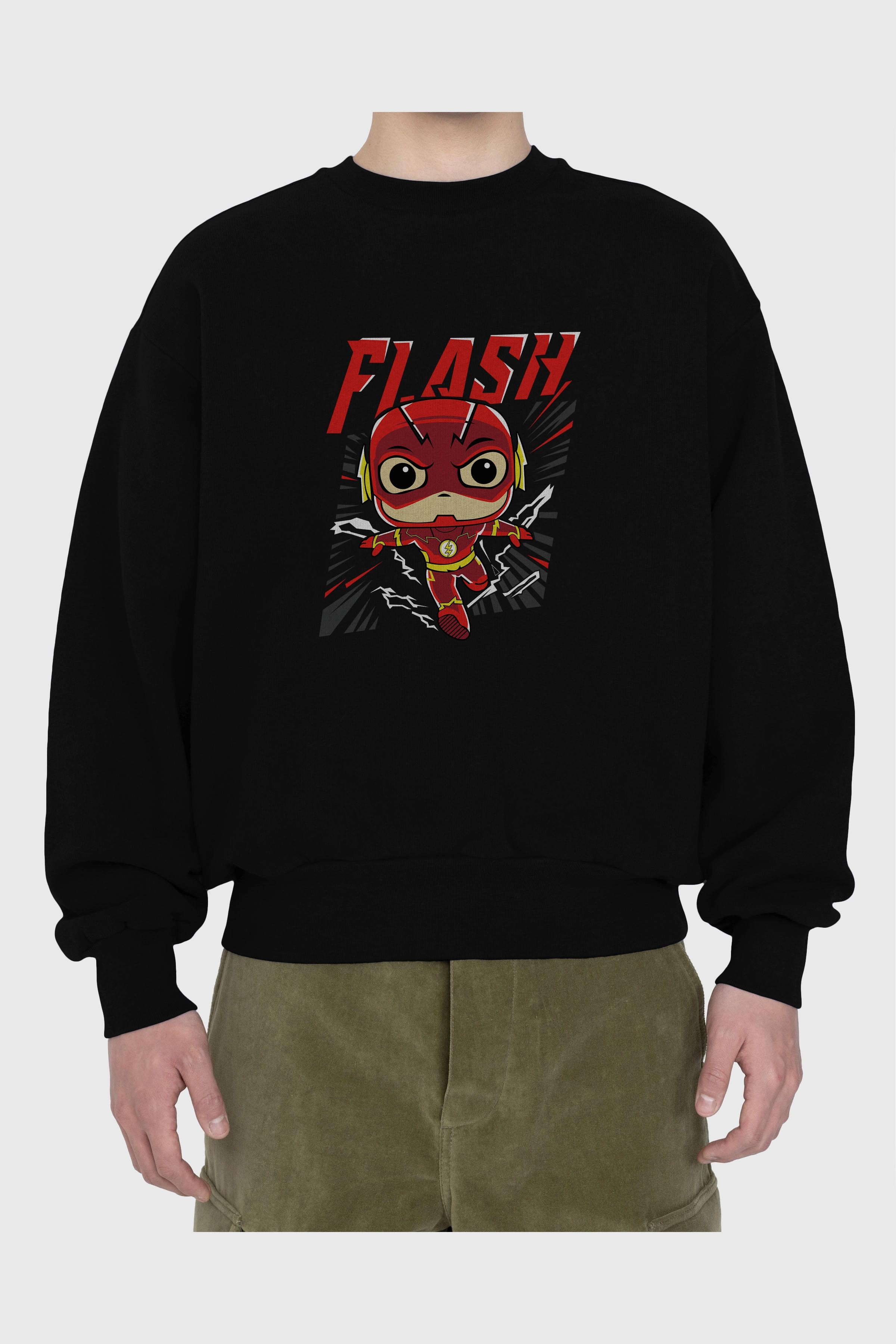 Flash Avengers (4) Ön Baskılı Oversize Sweatshirt Erkek Kadın Unisex