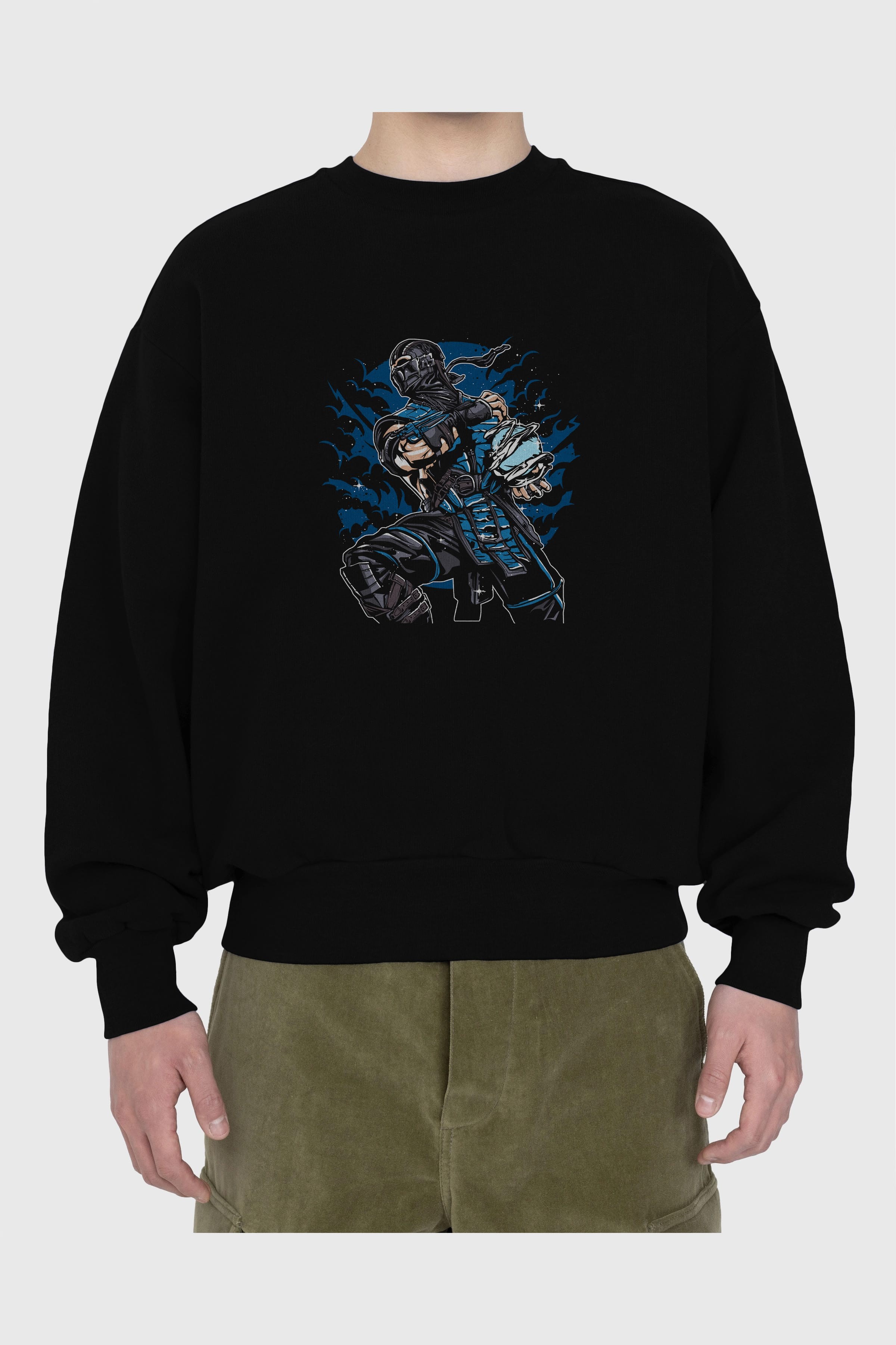 Sub Zero Ön Baskılı Oversize Sweatshirt Erkek Kadın Unisex