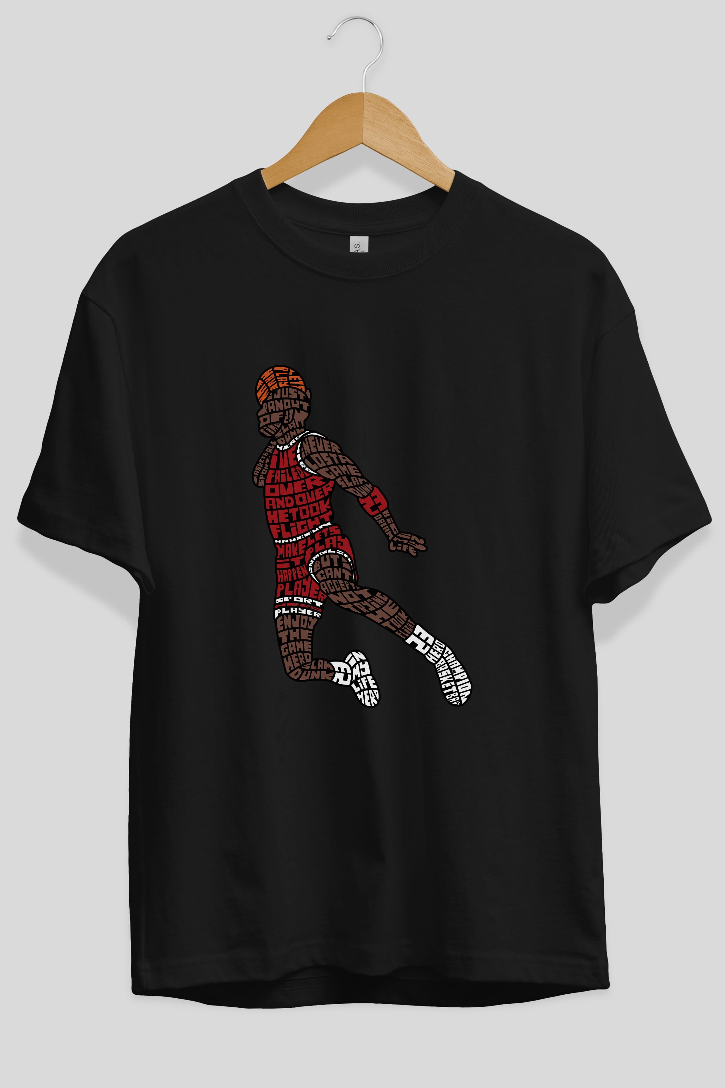 Slamdunk Ön Baskılı Oversize t-shirt %100 pamuk Erkek Kadın Unisex