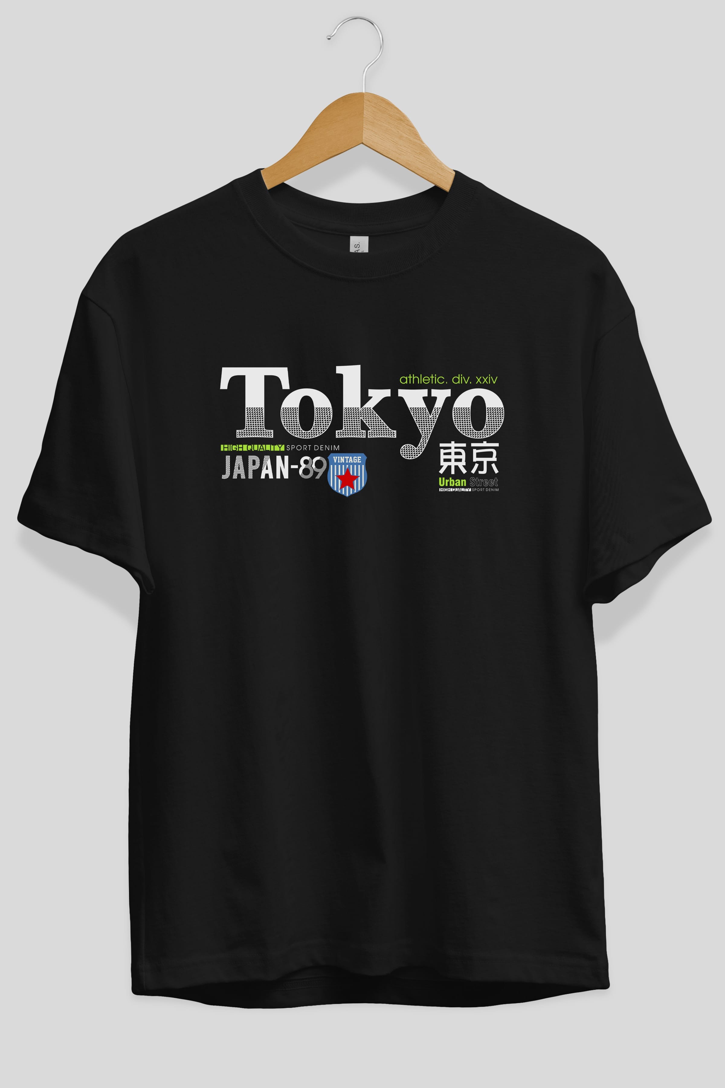 Tokyo 2 Ön Baskılı Oversize t-shirt Erkek Kadın Unisex