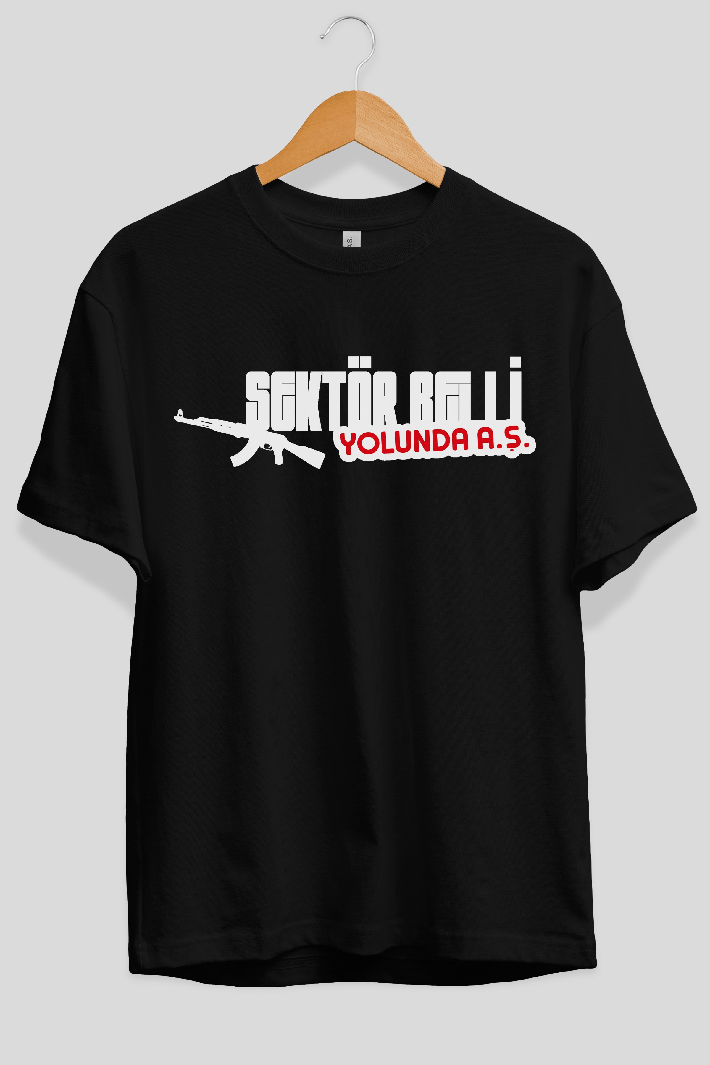 Sektör Belli Ön Baskılı Oversize t-shirt %100 pamuk Erkek Kadın Unisex