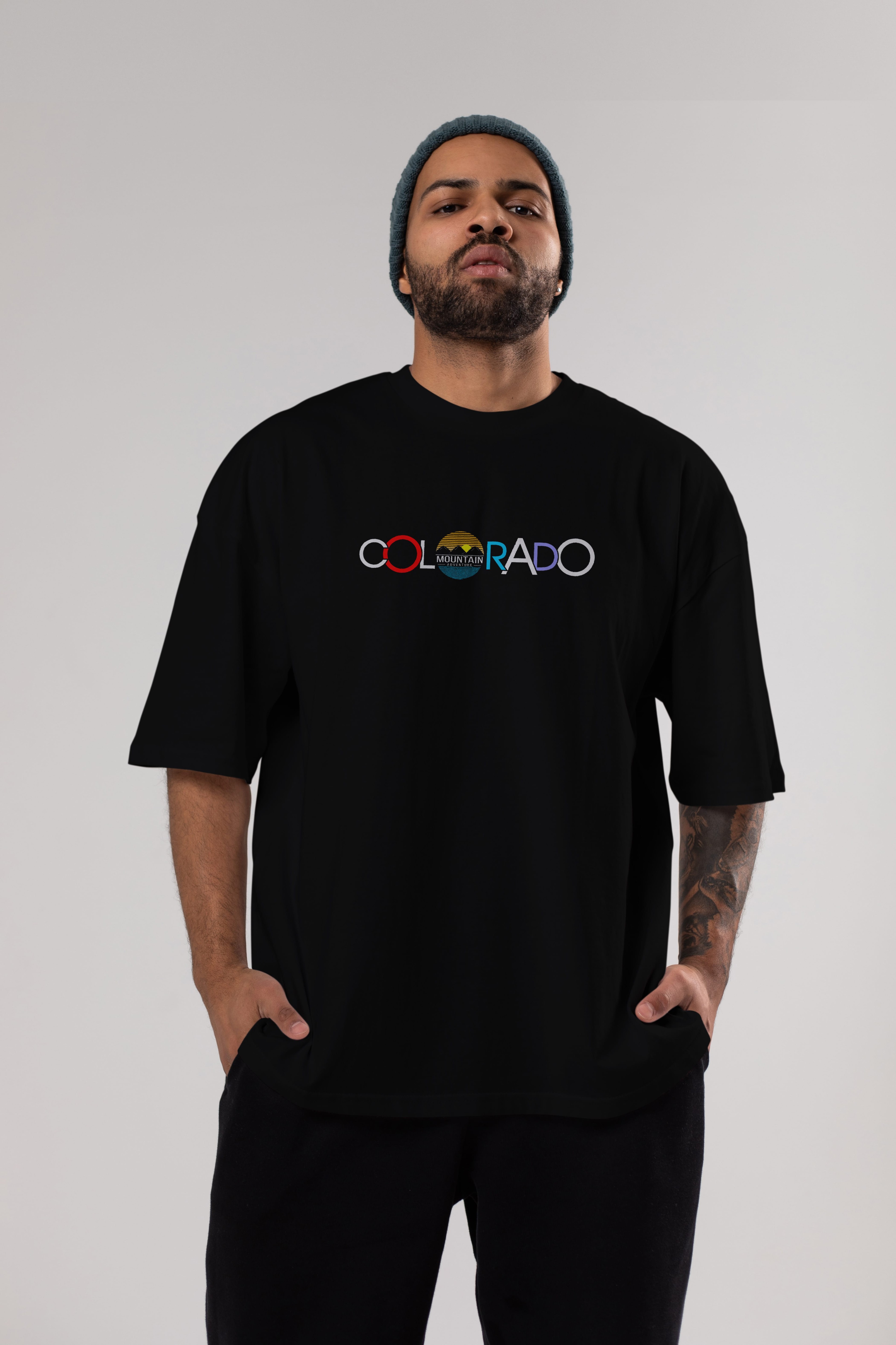 Colorado Ön Baskılı Oversize t-shirt Erkek Kadın Unisex