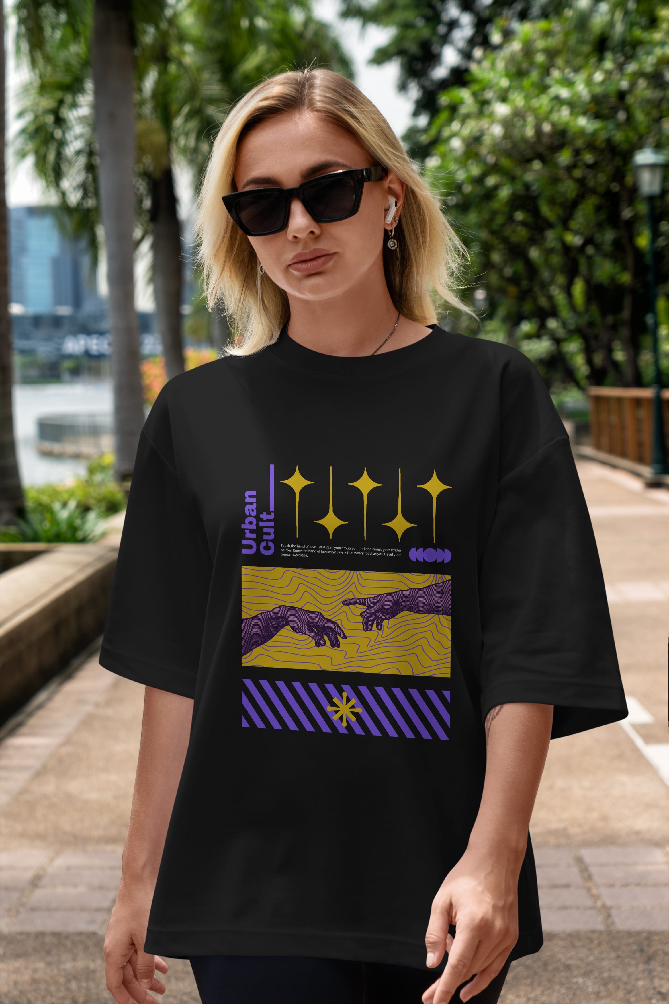 Urban Cult Ön Baskılı Oversize t-shirt Erkek Kadın Unisex