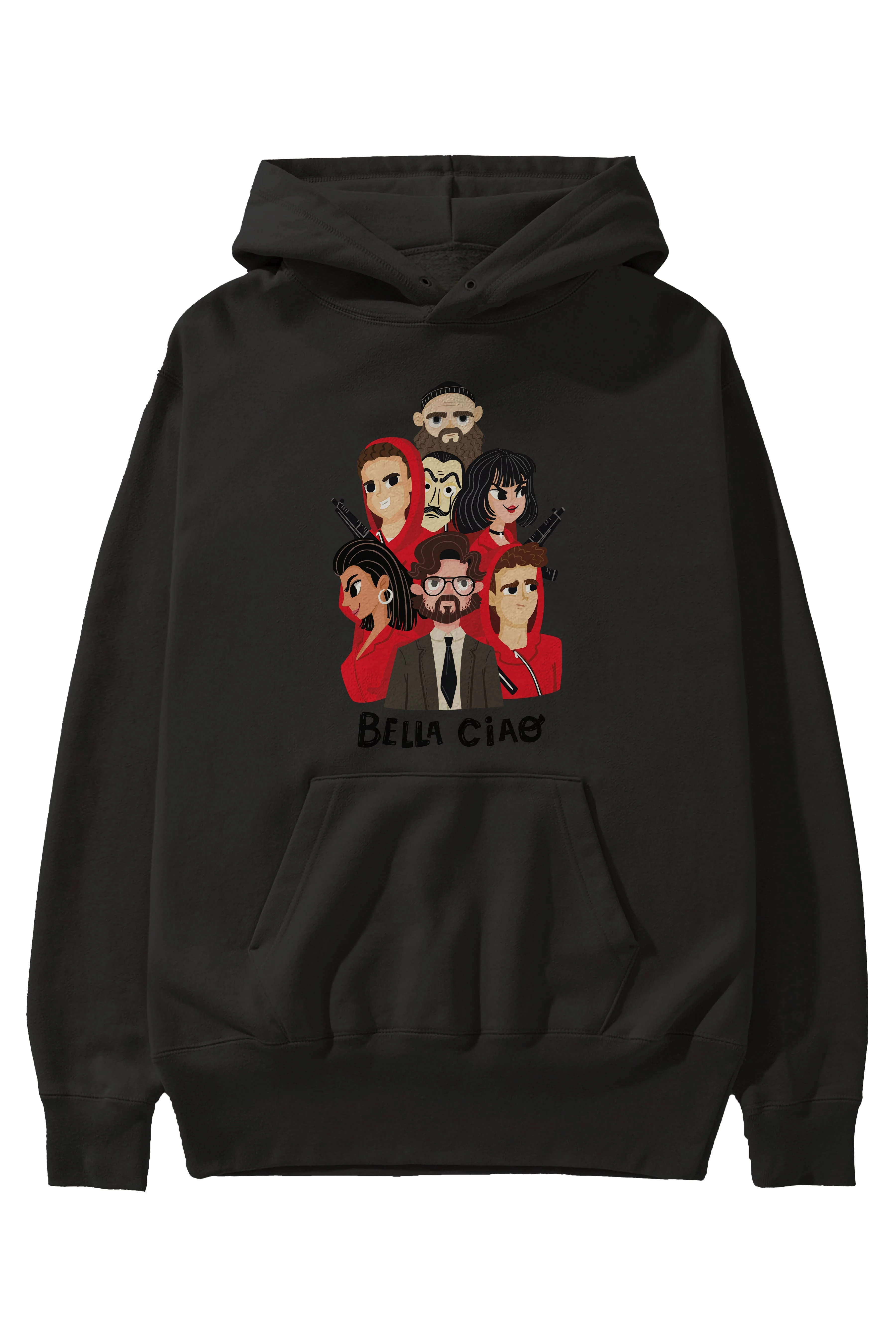La Casa De Papel (13) Ön Baskılı Hoodie Oversize Kapüşonlu Sweatshirt Erkek Kadın Unisex