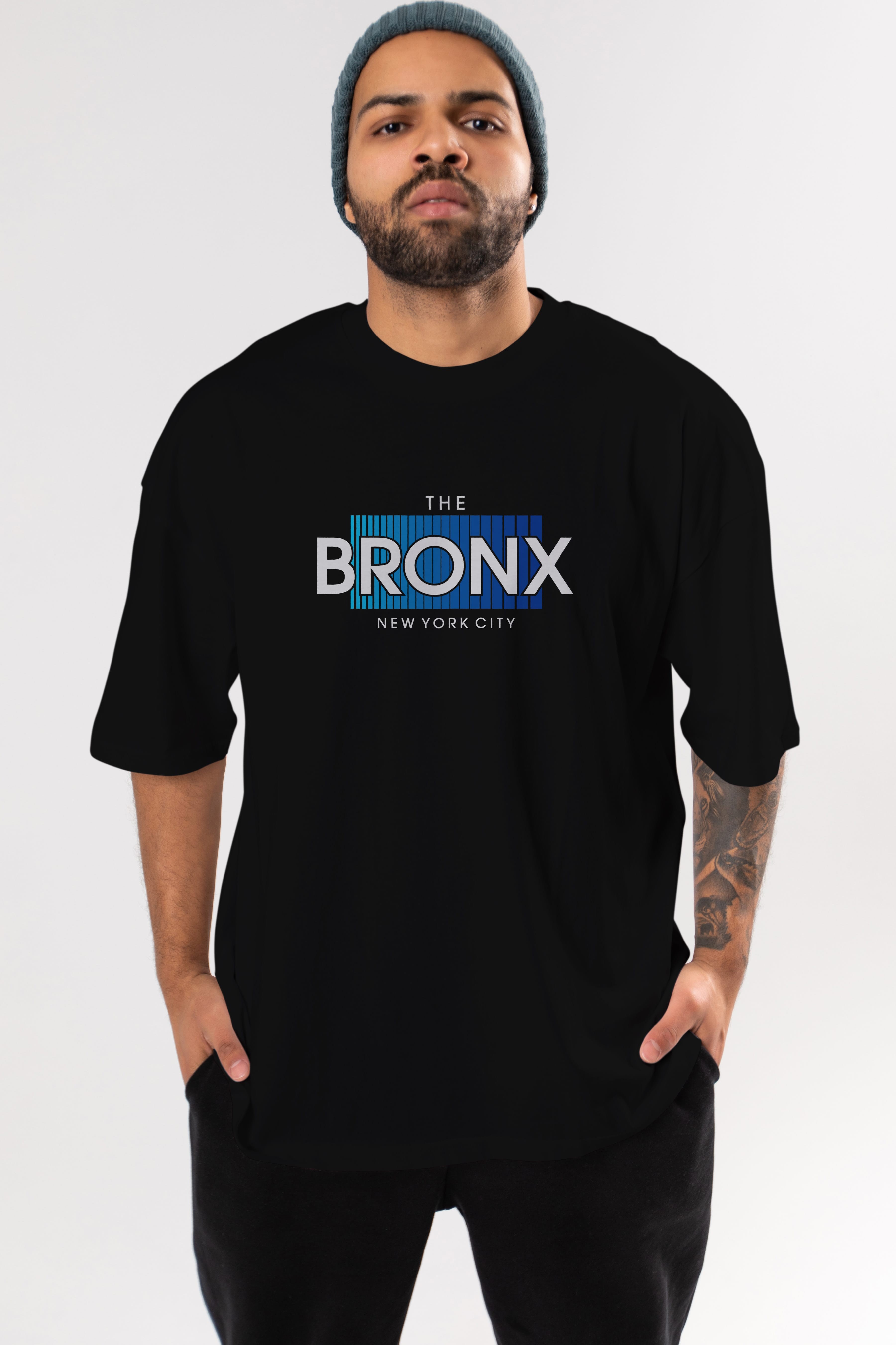 The Bronx Ön Baskılı Oversize t-shirt Erkek Kadın Unisex