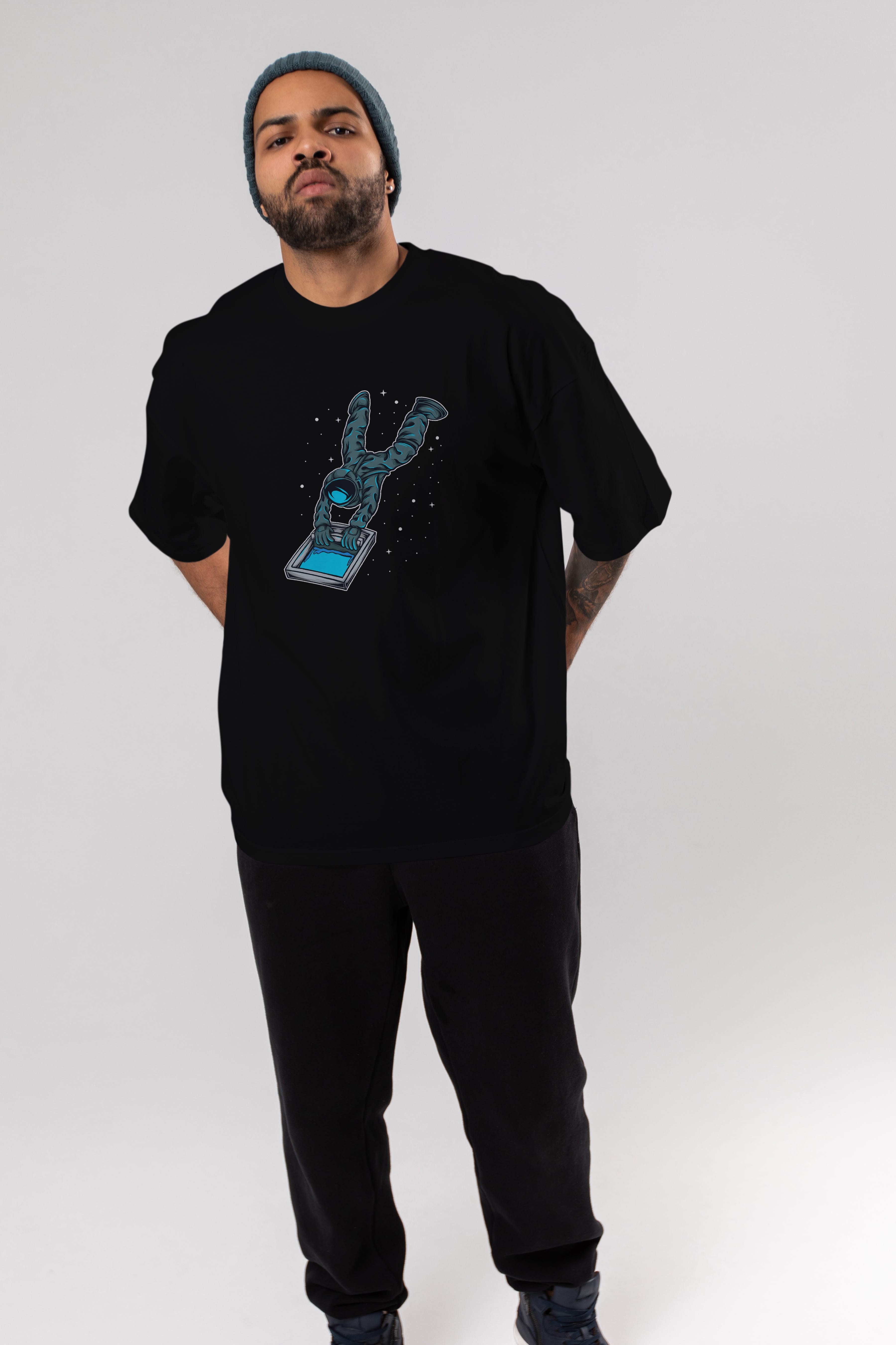 Astroscreen Ön Baskılı Oversize t-shirt Erkek Kadın Unisex