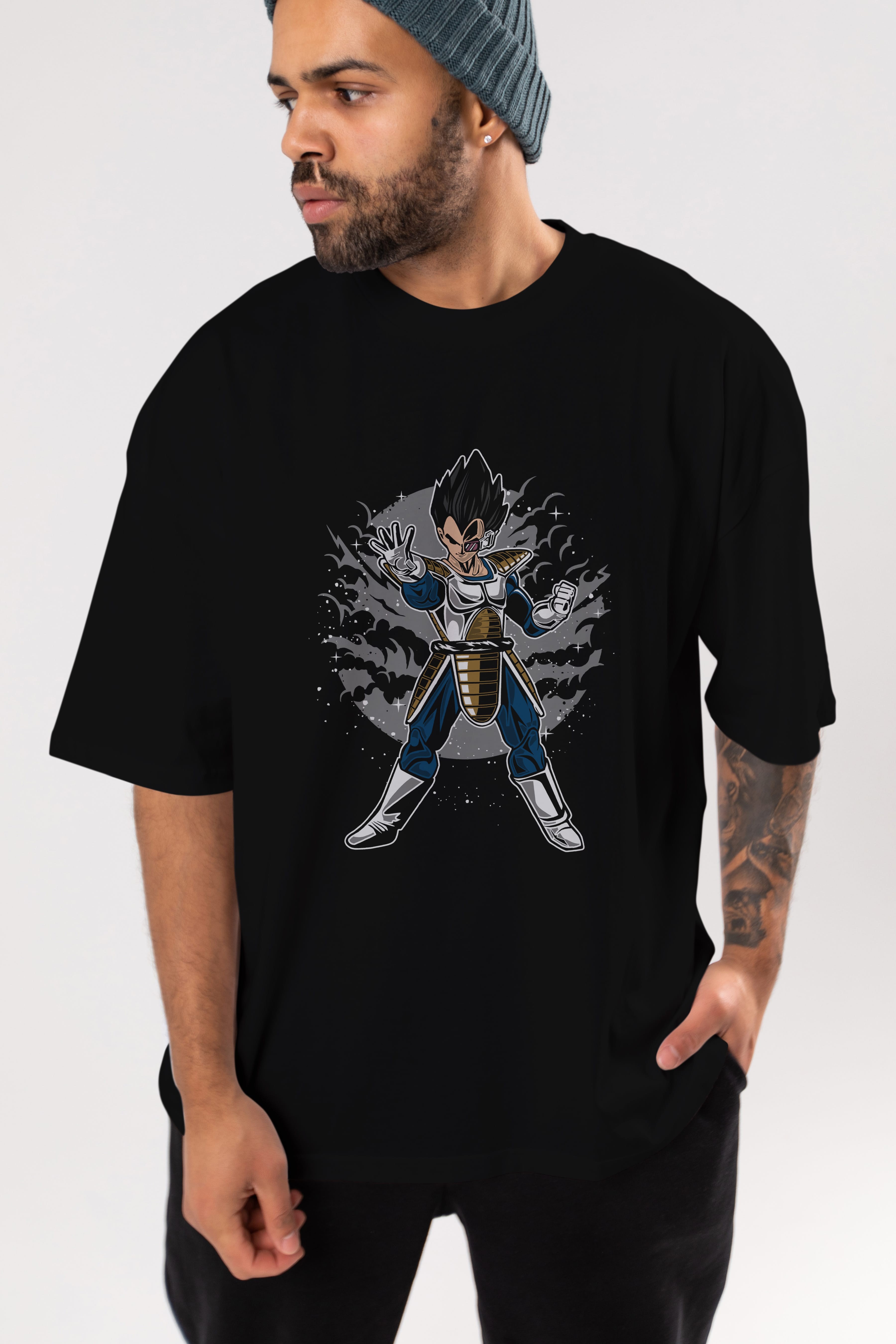 VEGETA Ön Baskılı Oversize t-shirt Erkek Kadın Unisex %100 Pamuk tişort