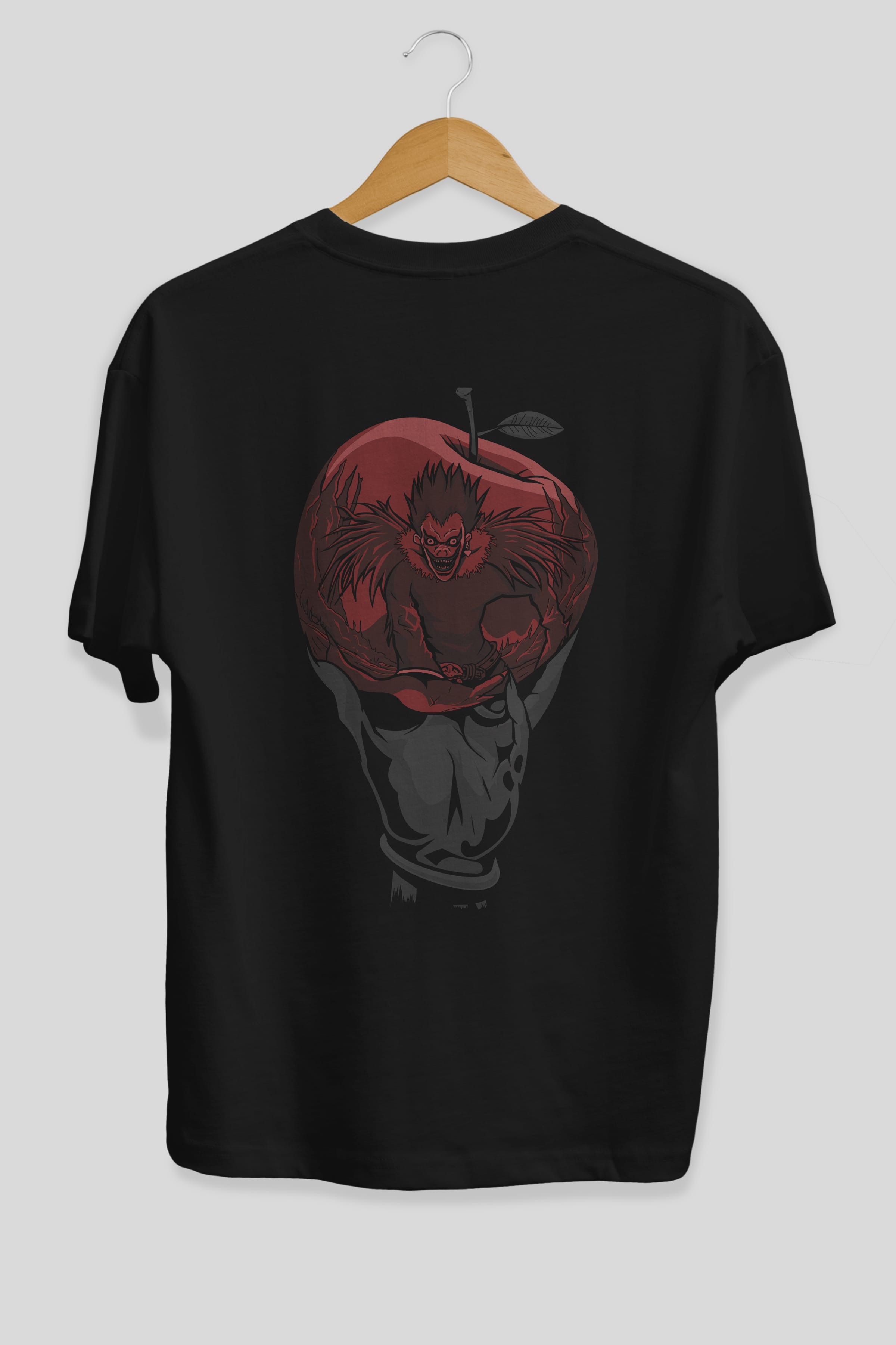 DEATH NOTE -RYUK Anime Arka Baskılı Oversize t-shirt Erkek Kadın Unisex