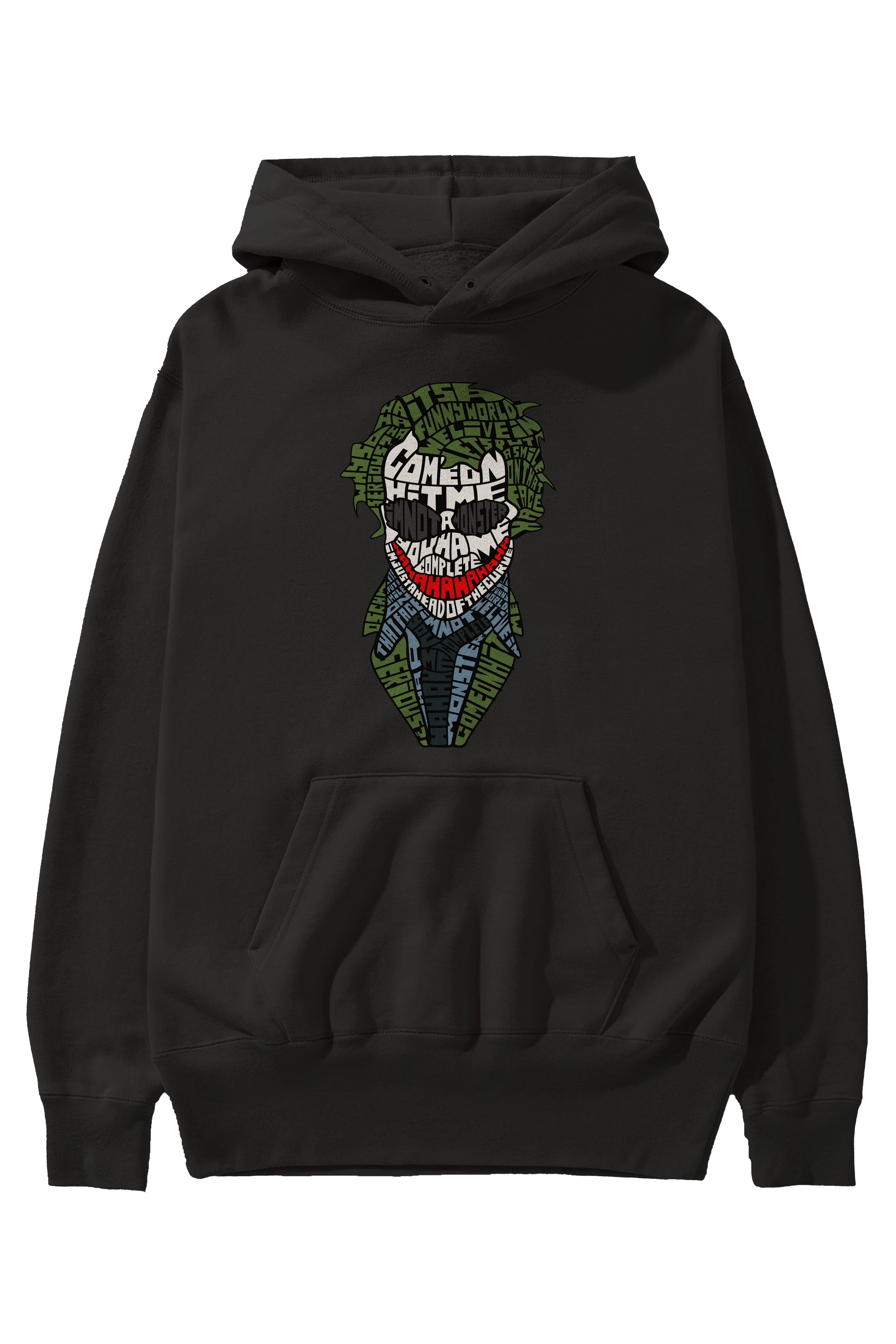 Why So Serious Ön Baskılı Hoodie Oversize Kapüşonlu Sweatshirt Erkek Kadın Unisex