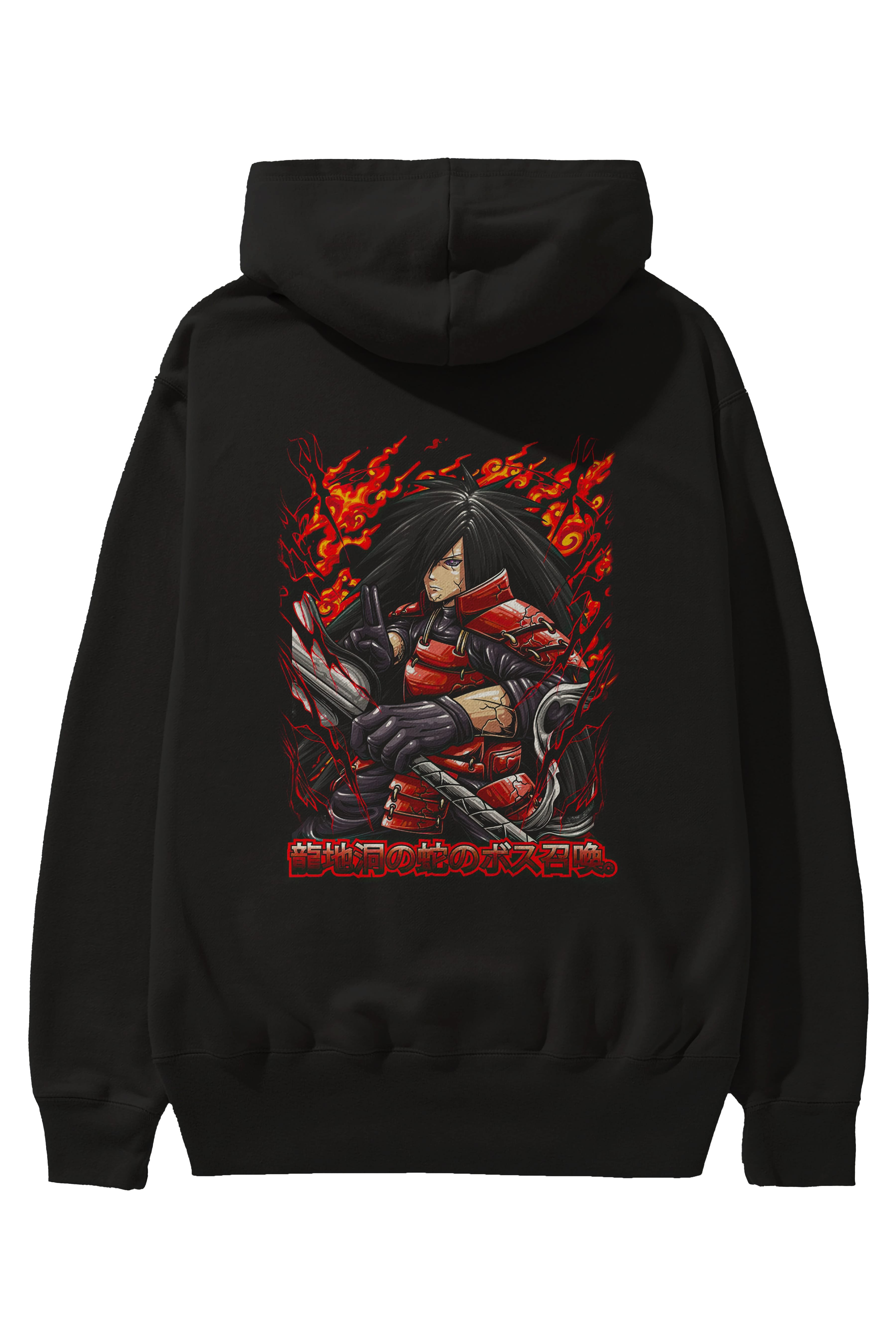 NARUTO (12) Anime Arka Baskılı Hoodie Oversize Kapüşonlu Sweatshirt Erkek Kadın Unisex