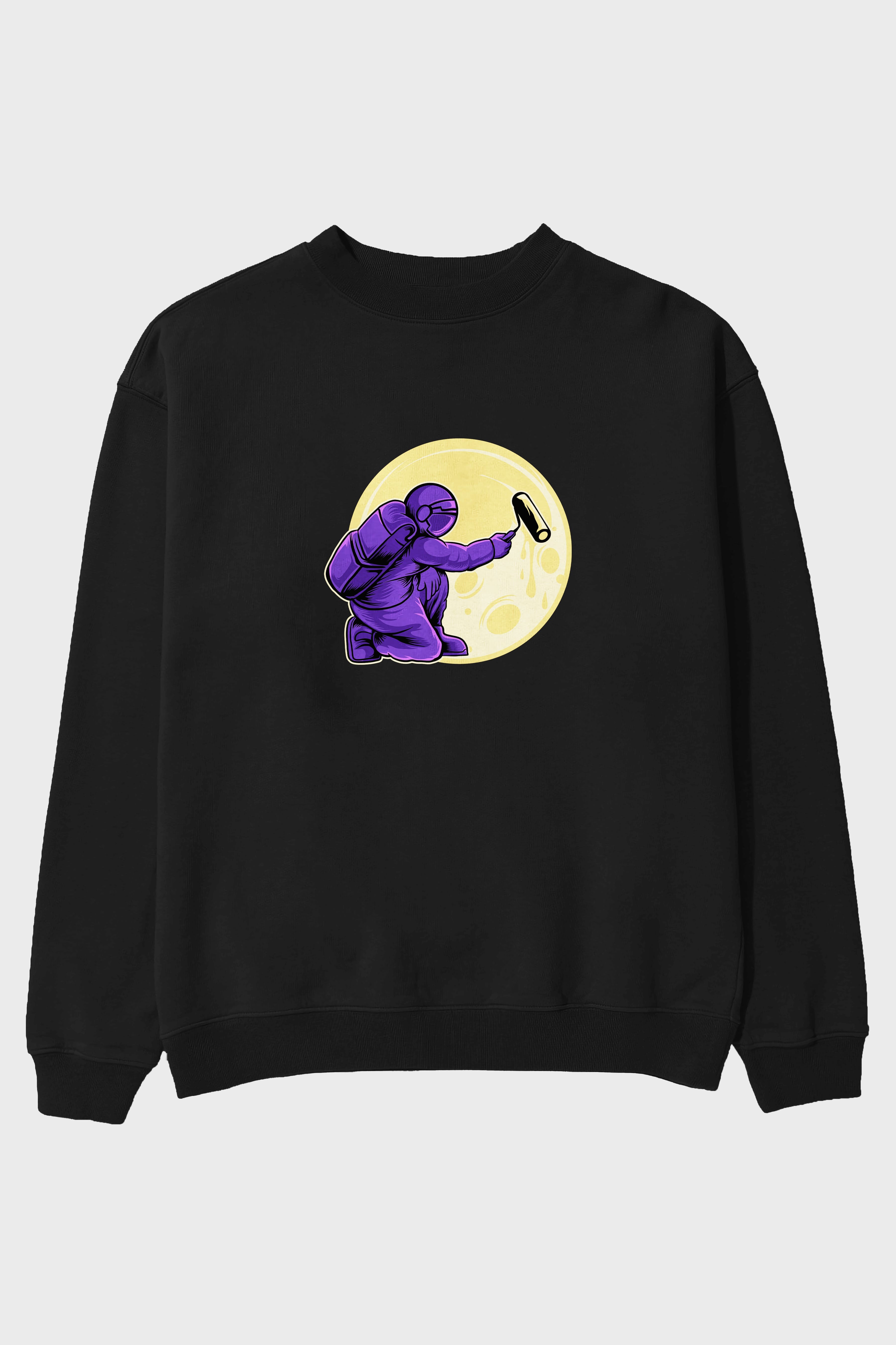 Astropaint Ön Baskılı Oversize Sweatshirt Erkek Kadın Unisex