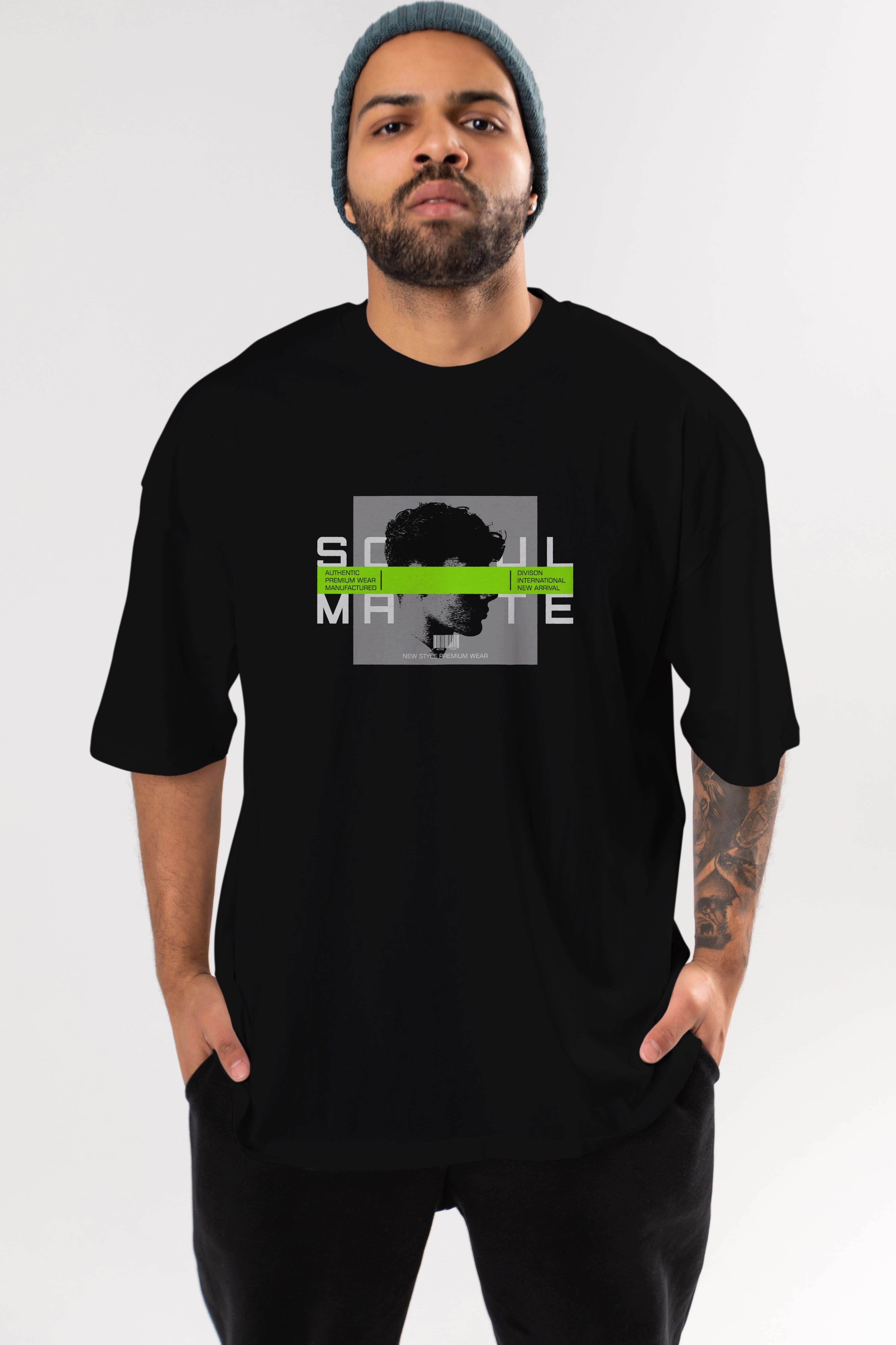 Soul Mate Ön Baskılı Oversize t-shirt Erkek Kadın Unisex