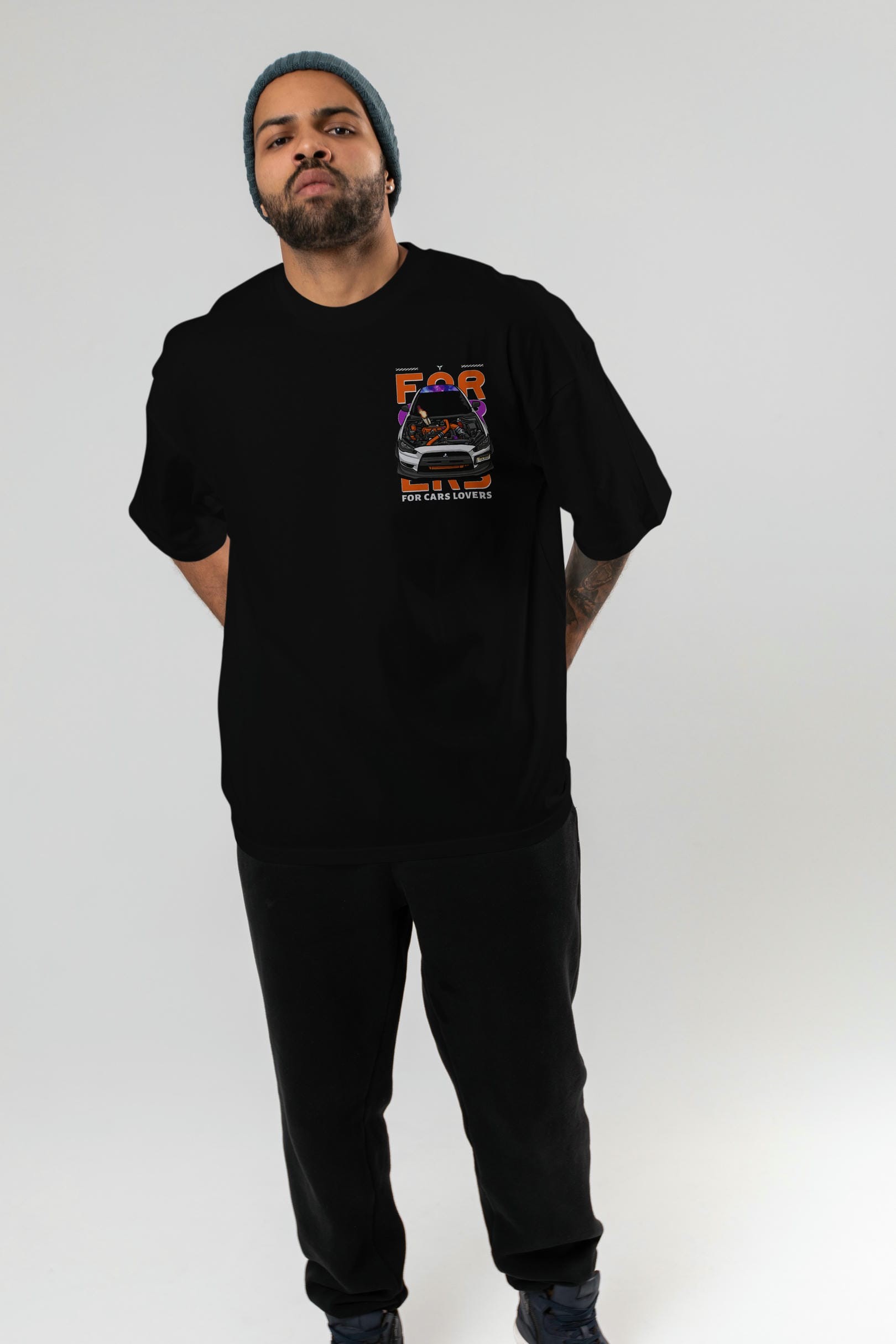 for cars lovers Ön Sol Baskılı Oversize t-shirt Erkek Kadın Unisex %100 Pamuk Bisiklet Yaka tişort