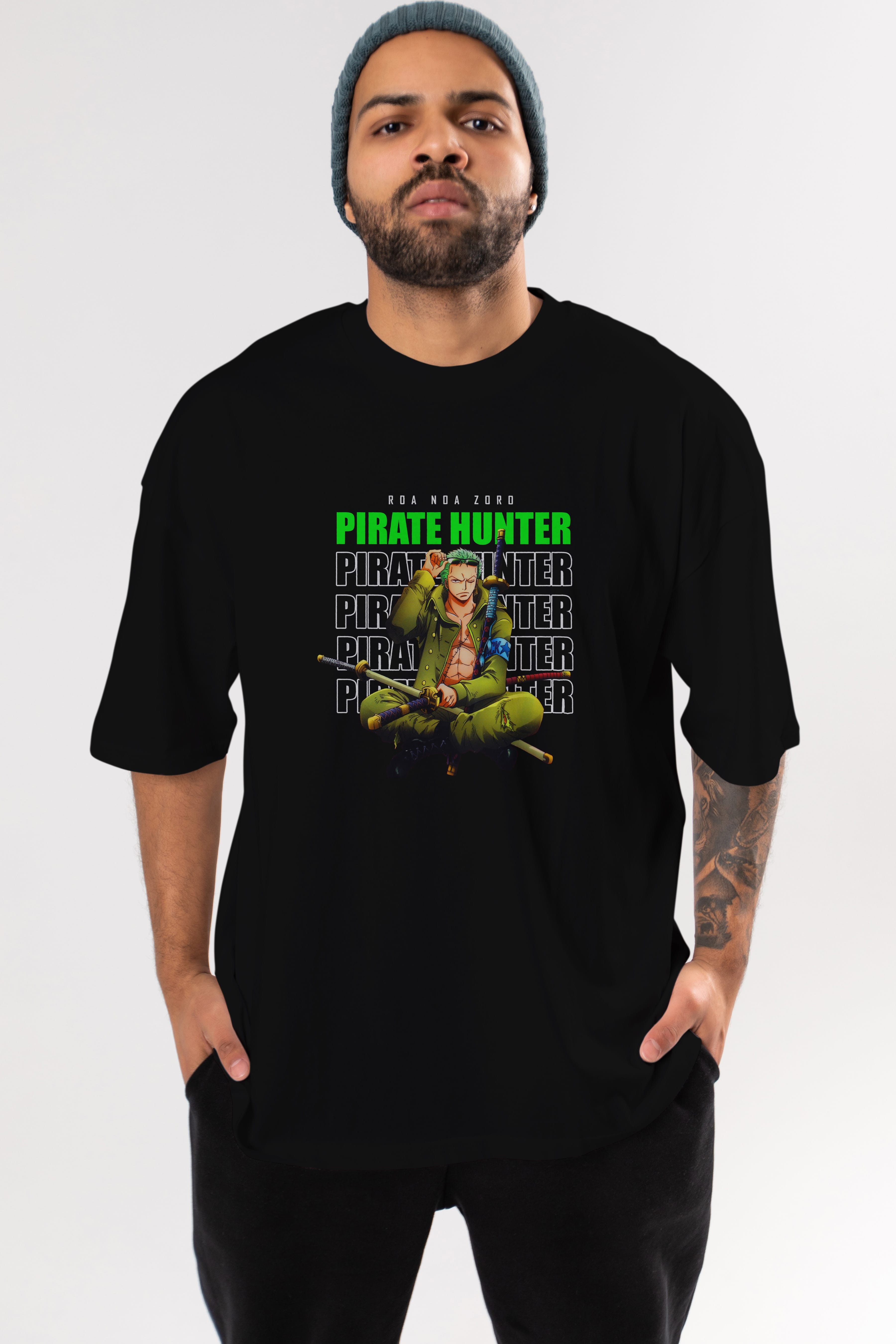 Roronoa Zoro 4 Anime Ön Baskılı Oversize t-shirt Erkek Kadın Unisex