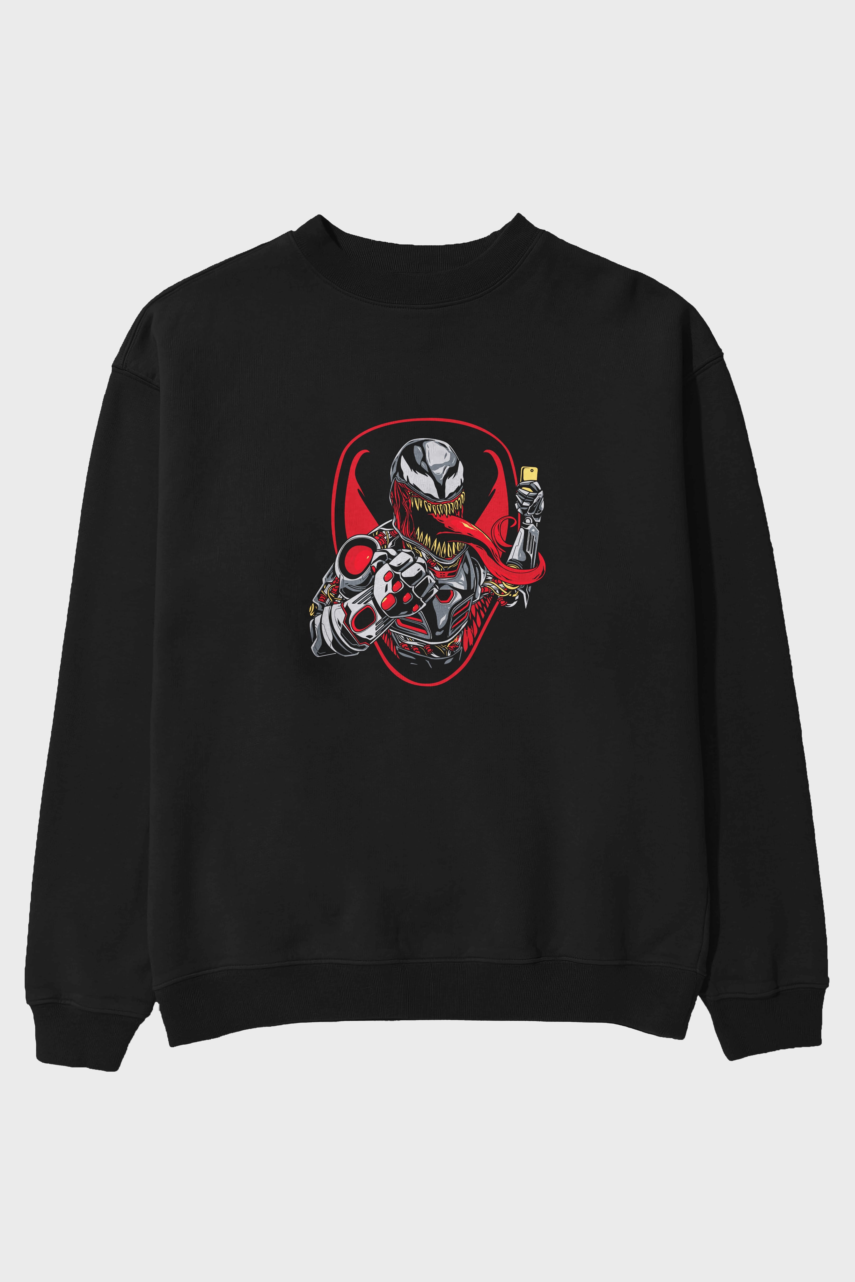 Venom (17) Ön Baskılı Oversize Sweatshirt Erkek Kadın Unisex