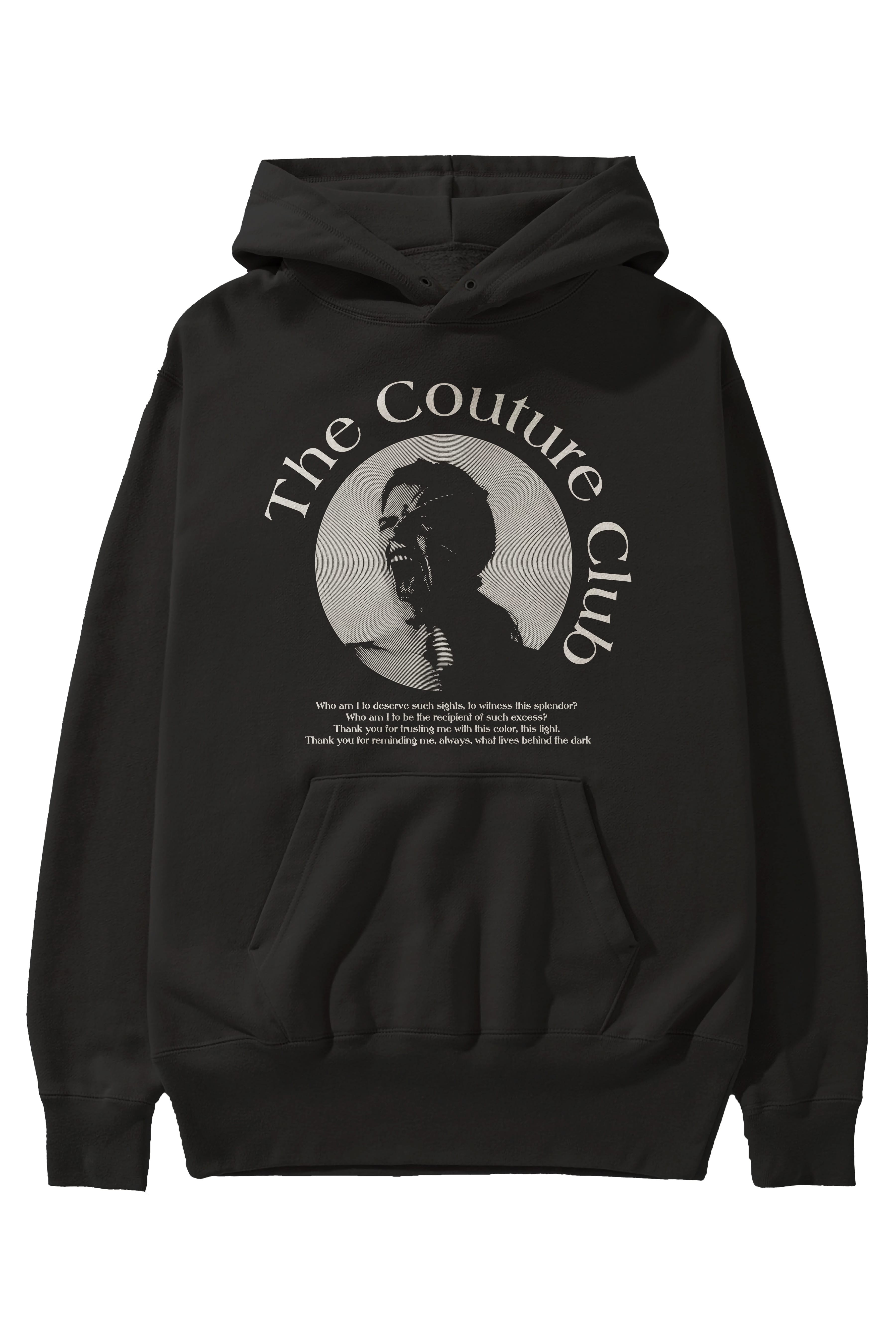 The Couture Club Ön Baskılı Hoodie Oversize Kapüşonlu Sweatshirt Erkek Kadın Unisex