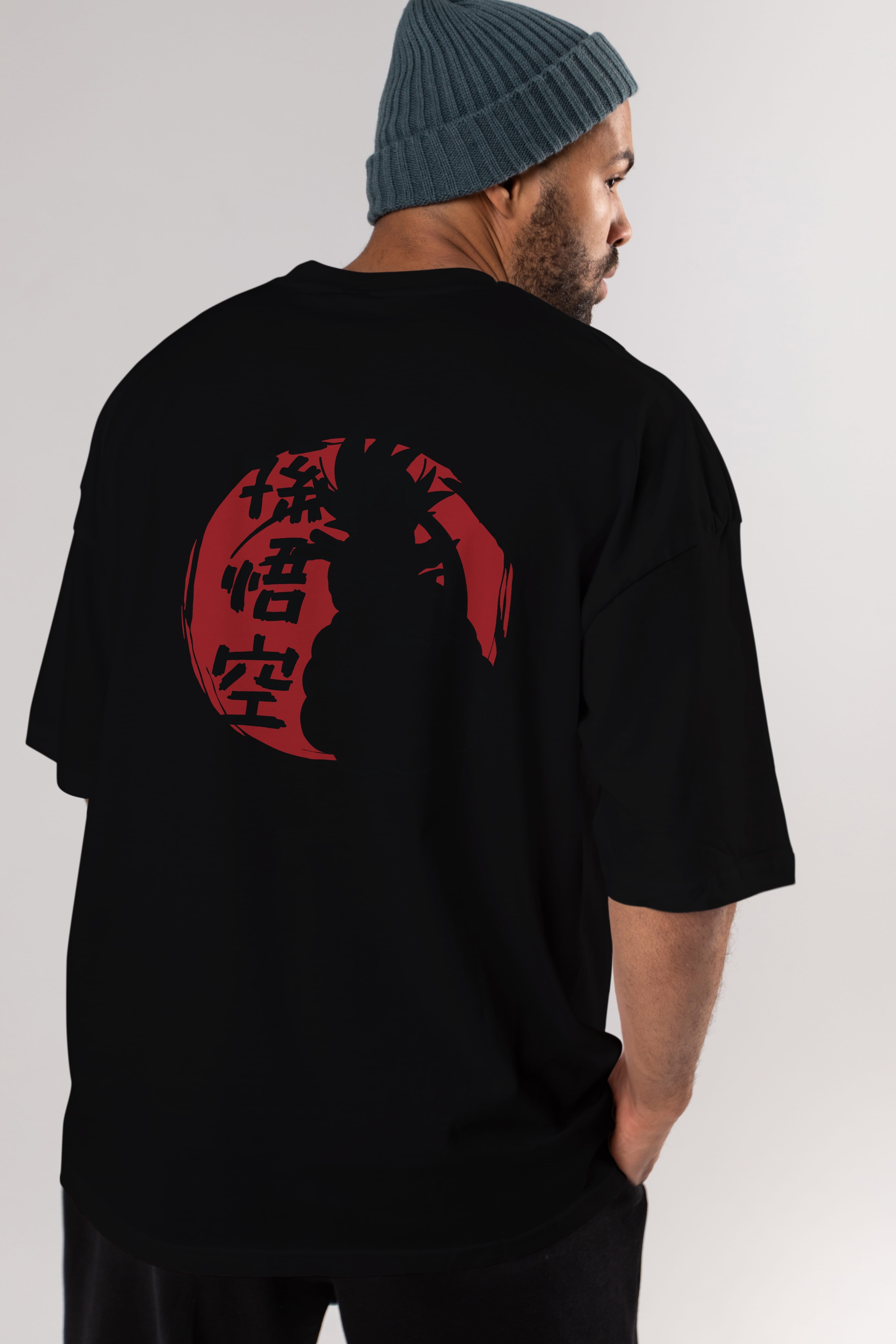 DRAGON BALL Anime Arka Baskılı Oversize t-shirt Erkek Kadın Unisex