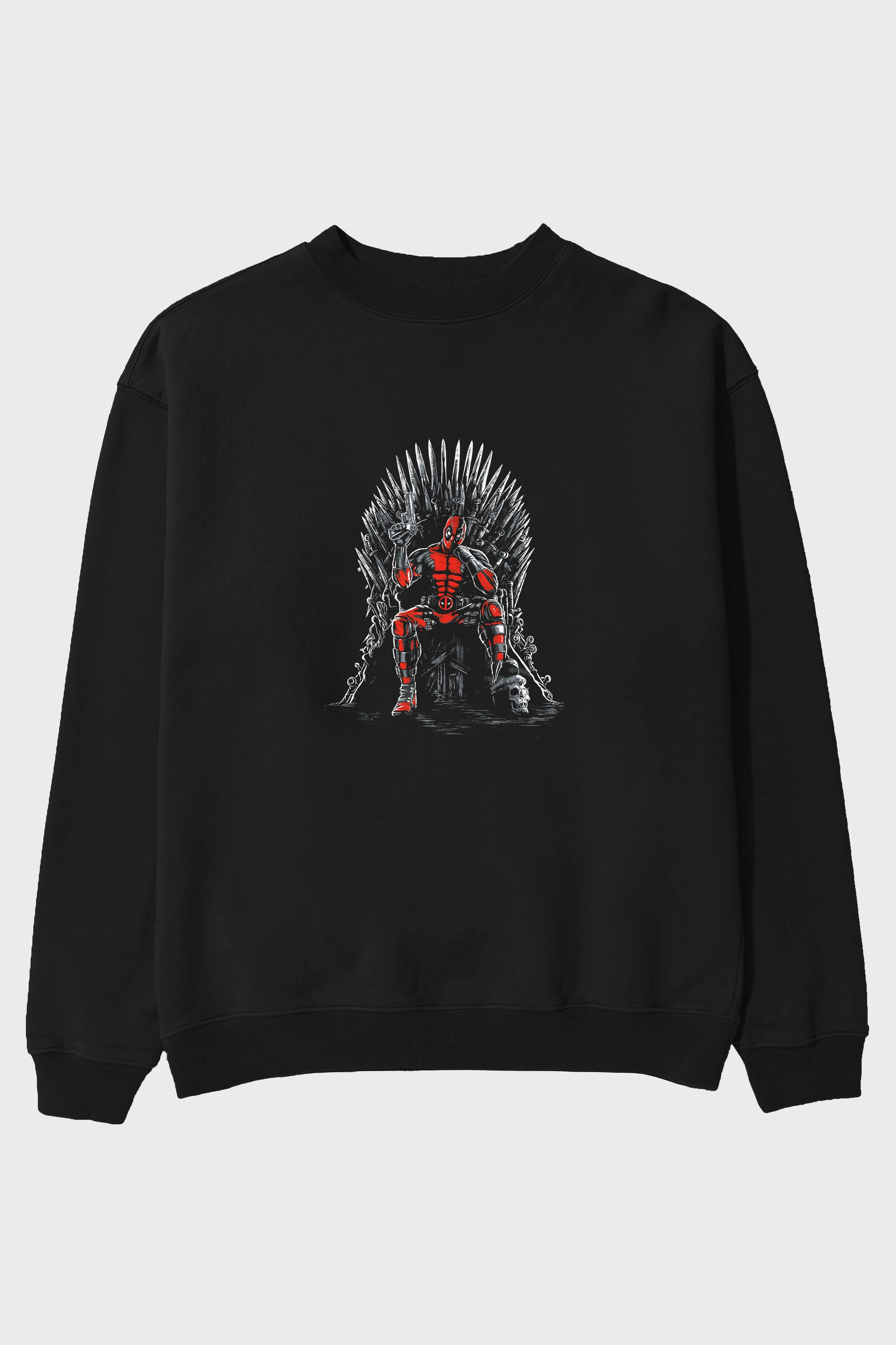 Deadpool (6) Ön Baskılı Oversize Sweatshirt Erkek Kadın Unisex