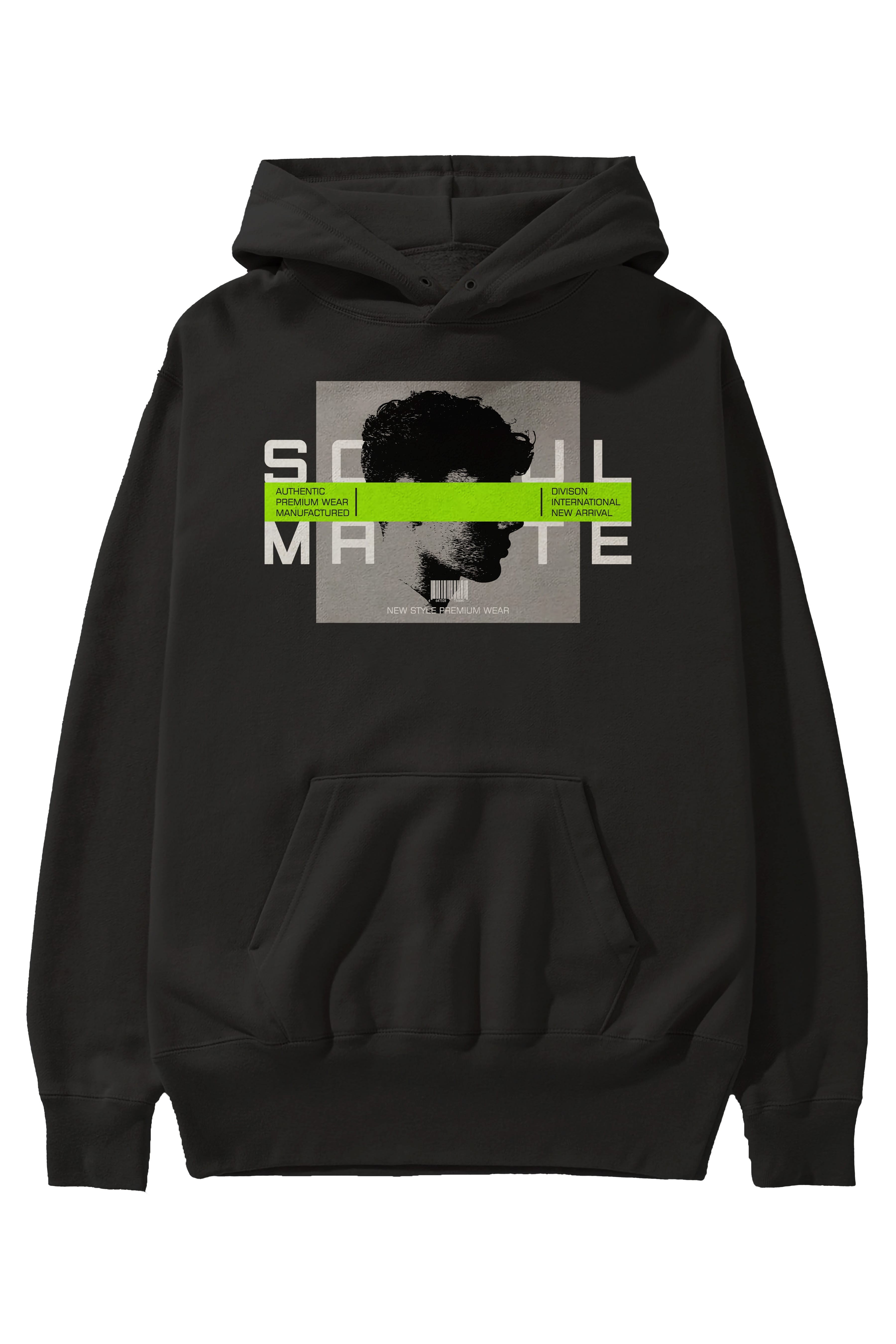 Soul Mate Ön Baskılı Hoodie Oversize Kapüşonlu Sweatshirt Erkek Kadın Unisex