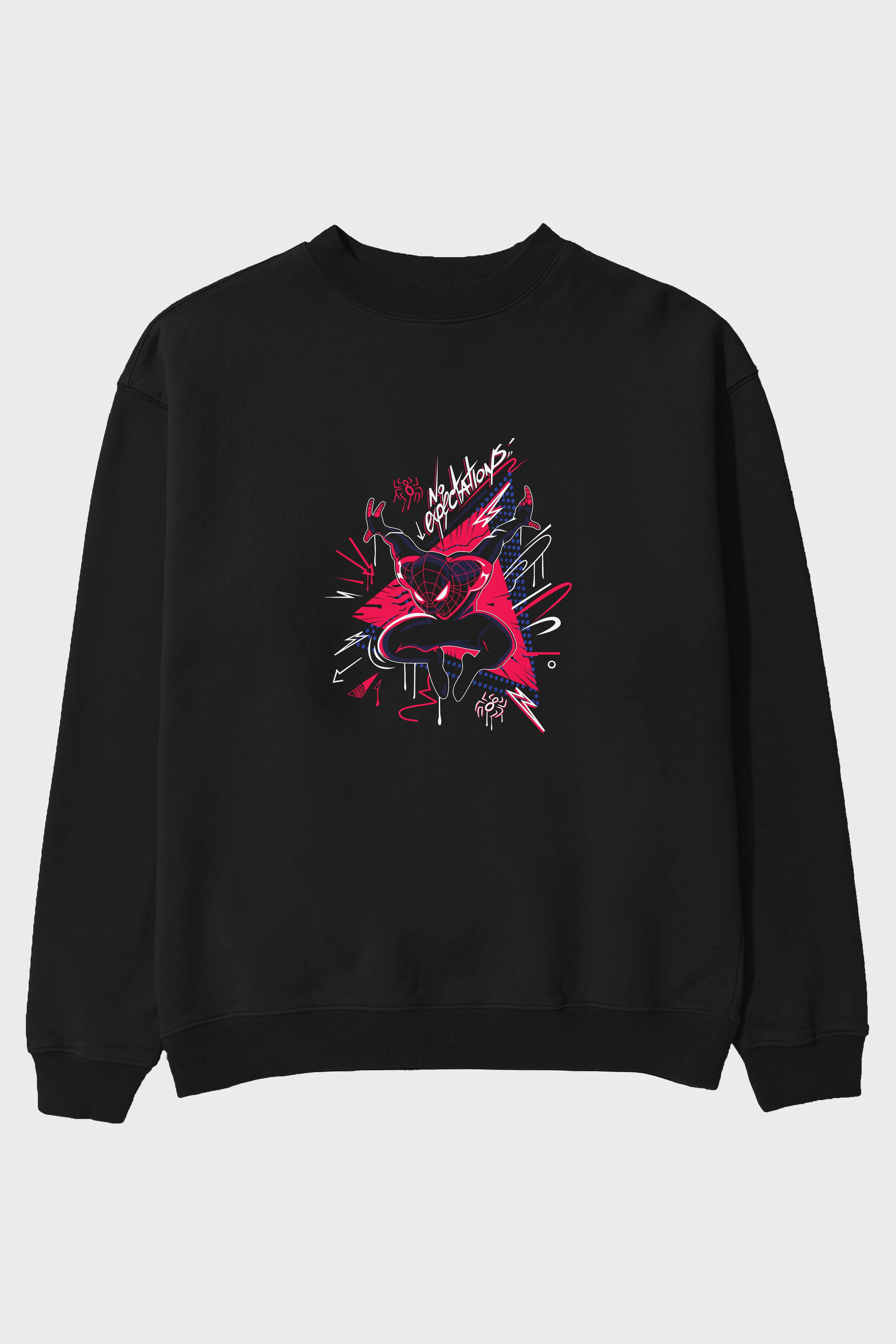 Spiderman (23) Ön Baskılı Oversize Sweatshirt Erkek Kadın Unisex