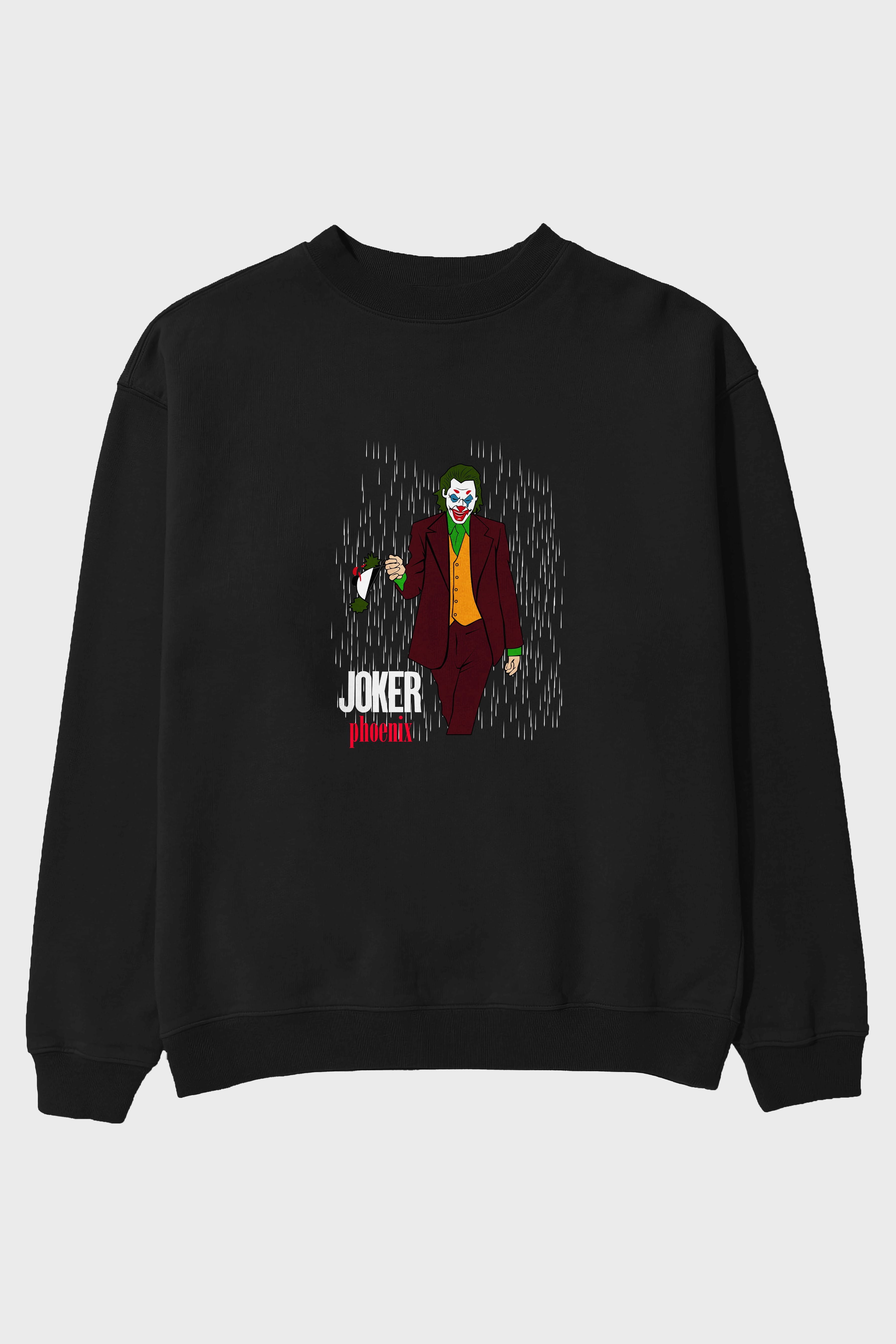 Joker (11) Ön Baskılı Oversize Sweatshirt Erkek Kadın Unisex