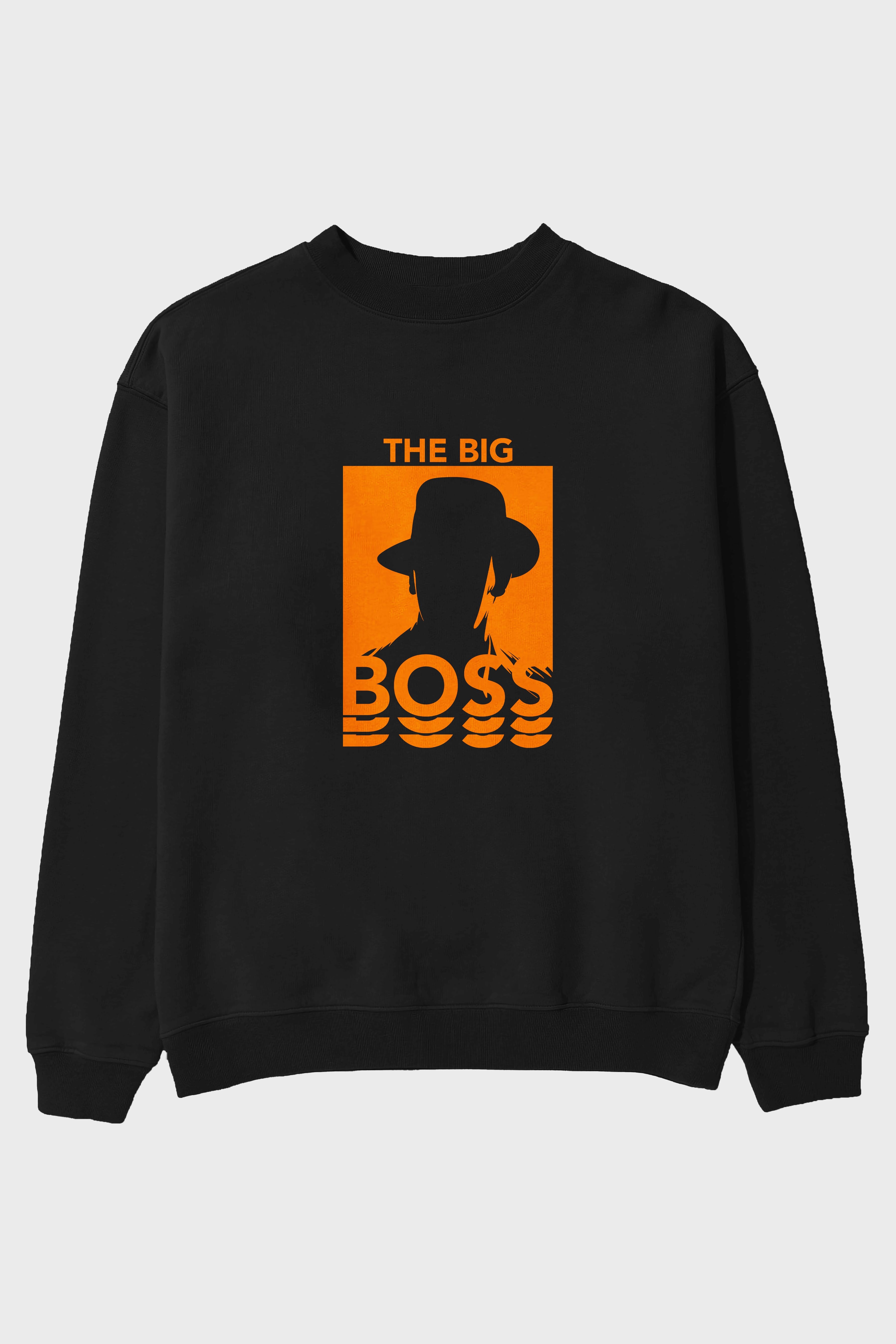 The Big Boss Ön Baskılı Oversize Sweatshirt Erkek Kadın Unisex