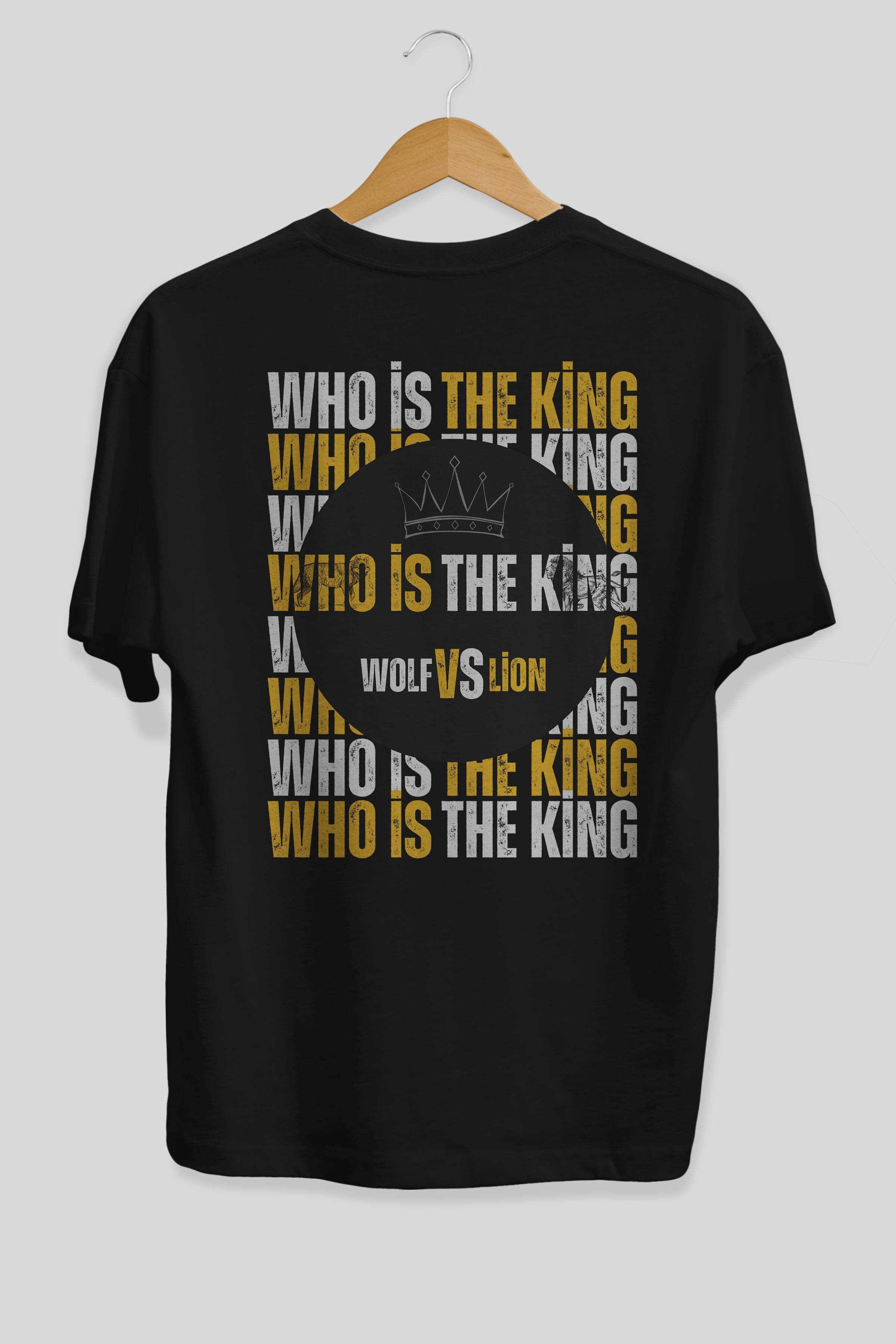 Who Is The King Yazılı Arka Baskılı Oversize t-shirt Erkek Kadın Unisex