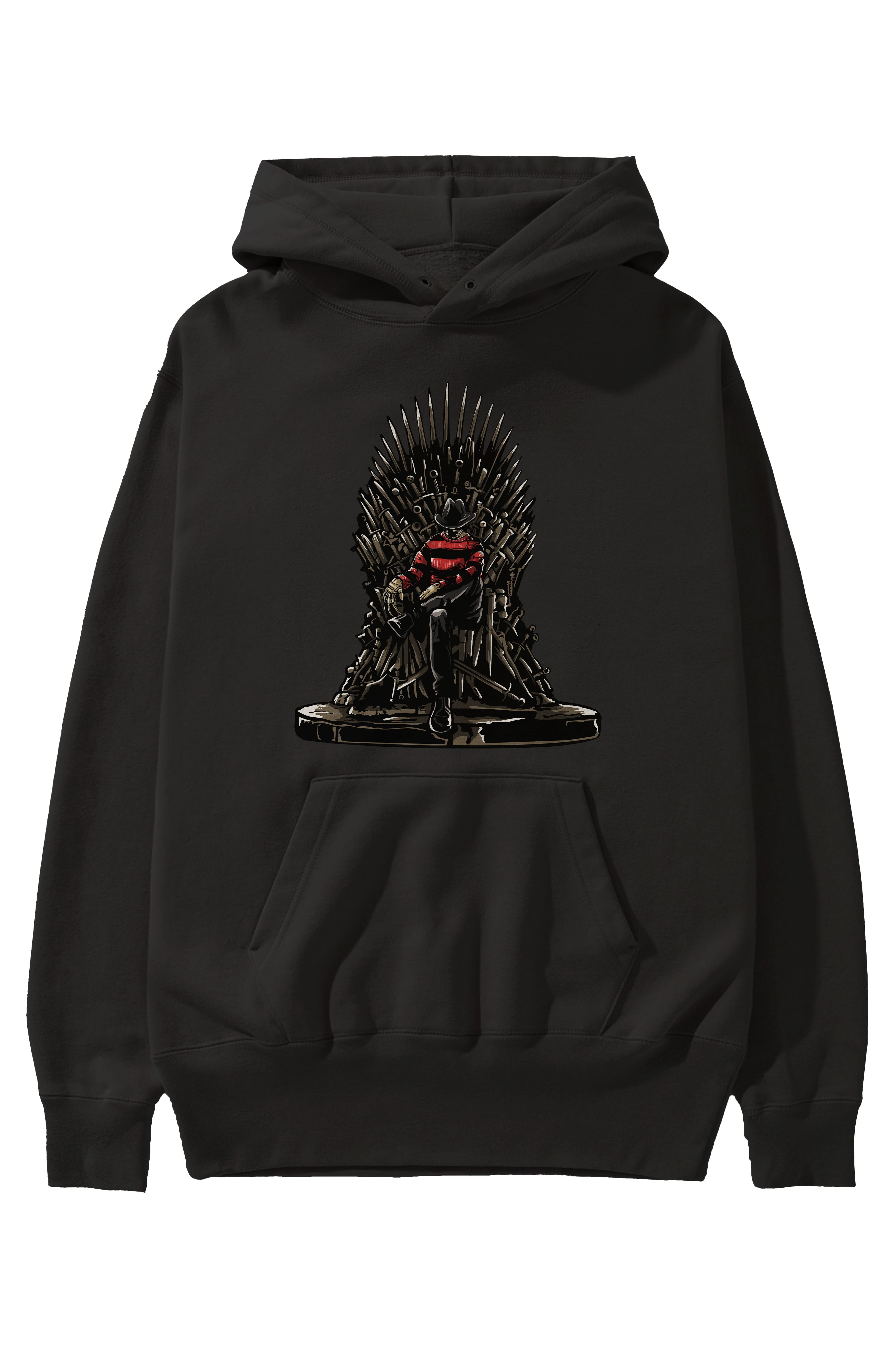 Nightmare Throne Ön Baskılı Hoodie Oversize Kapüşonlu Sweatshirt Erkek Kadın Unisex