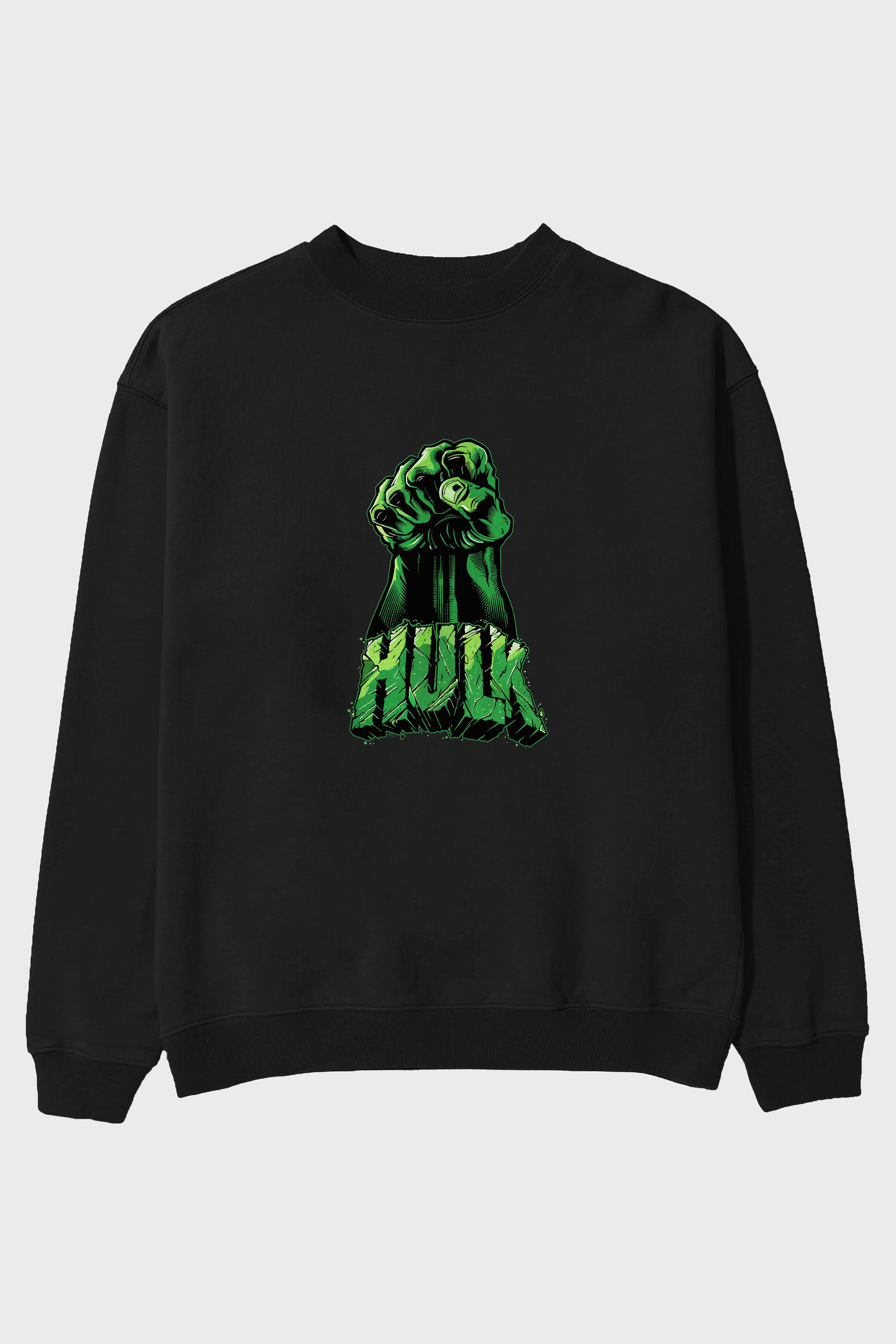 Hulk (1) Ön Baskılı Oversize Sweatshirt Erkek Kadın Unisex