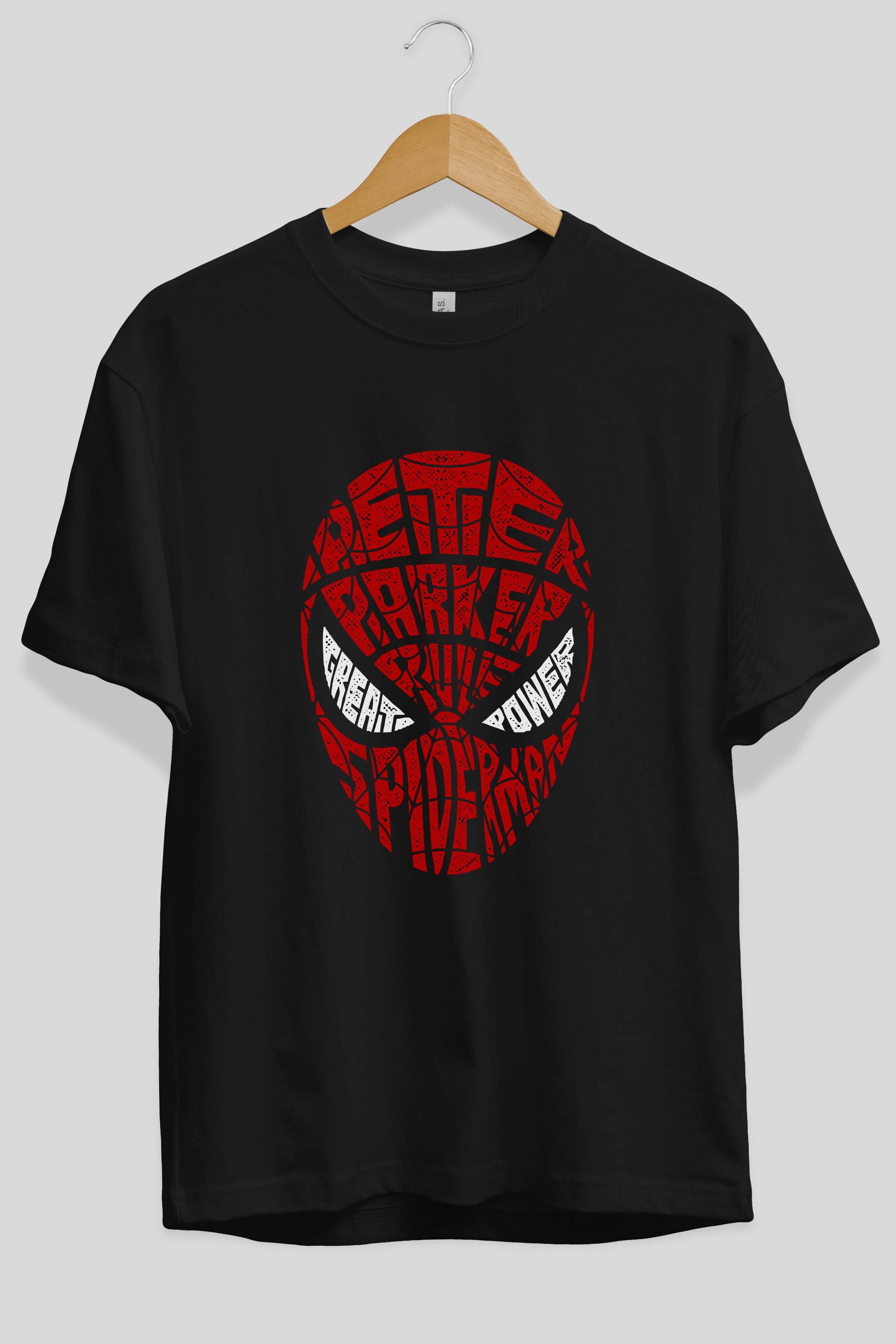 Spiderman Ön Baskılı Oversize t-shirt %100 pamuk Erkek Kadın Unisex